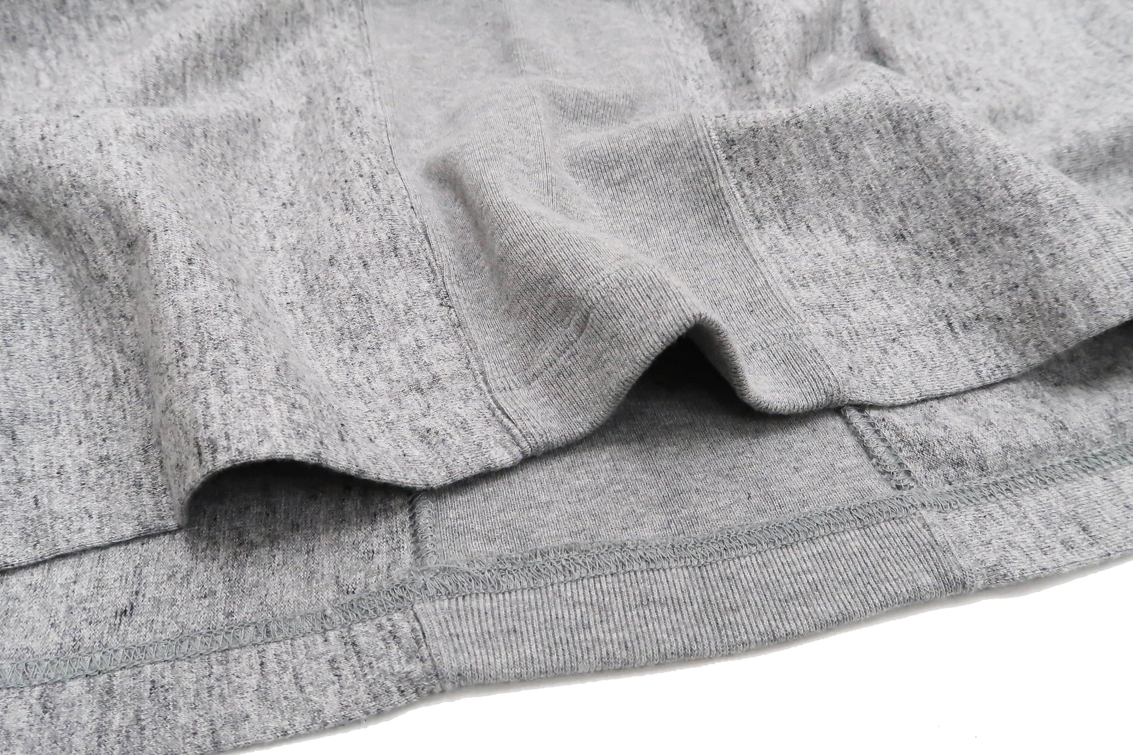 Whitesvill Plain T-shirt with Rib Side Panels Men's Heavyweight Short Sleeve Tee WV78930 113 Heather-Gray - Image 10