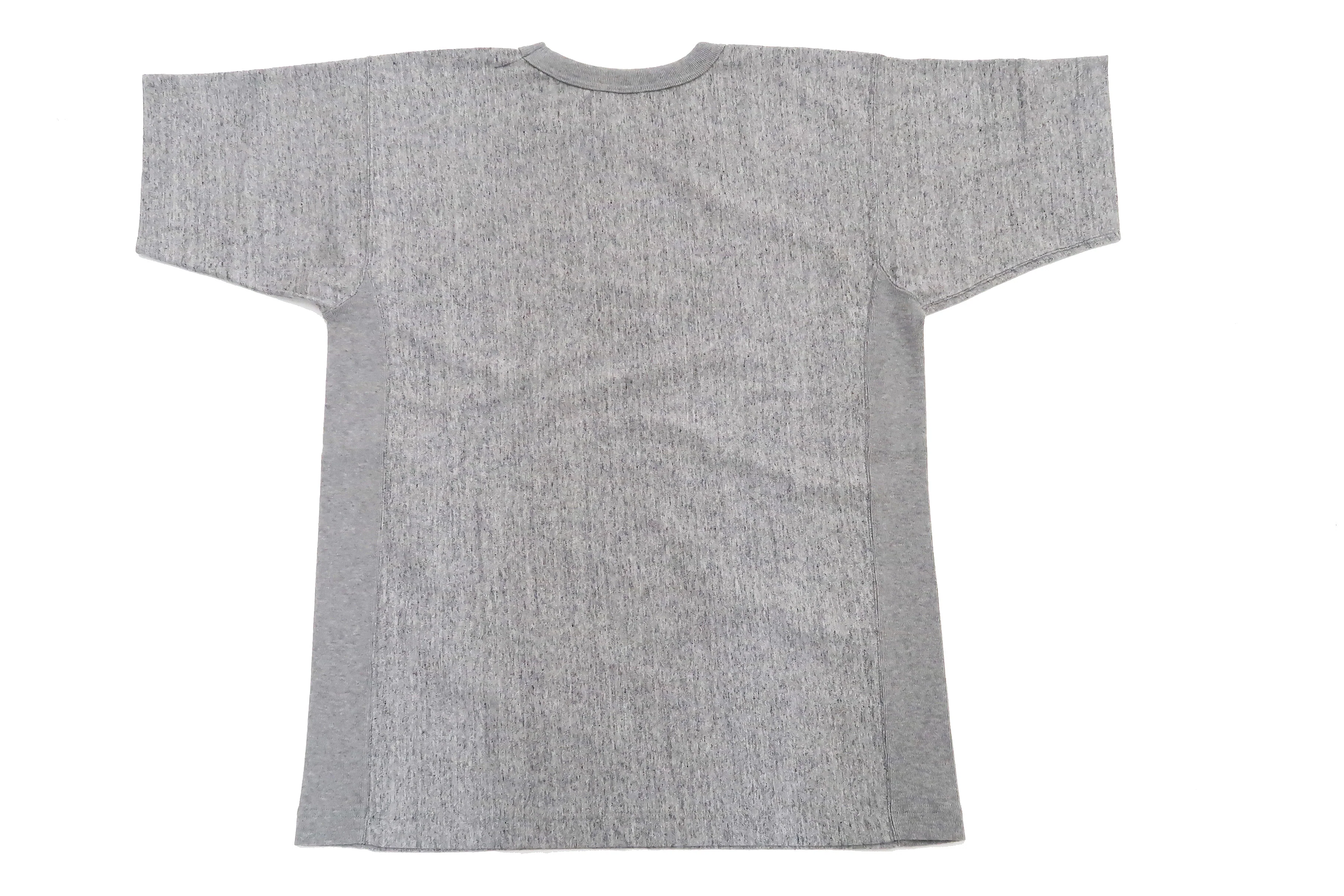 Whitesvill Plain T-shirt with Rib Side Panels Men's Heavyweight Short Sleeve Tee WV78930 113 Heather-Gray - Image 11