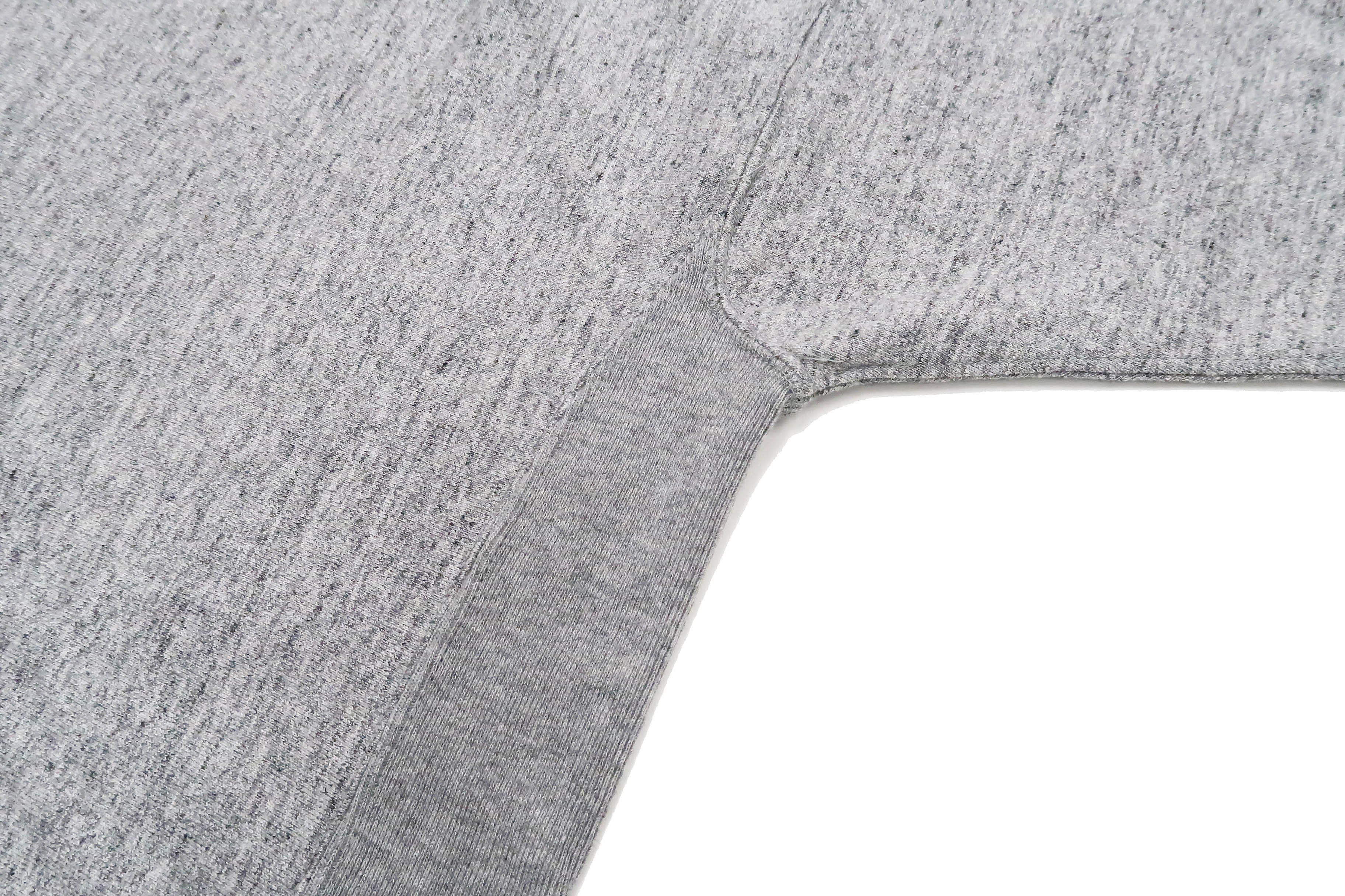 Whitesvill Plain T-shirt with Rib Side Panels Men's Heavyweight Short Sleeve Tee WV78930 113 Heather-Gray - Image 9