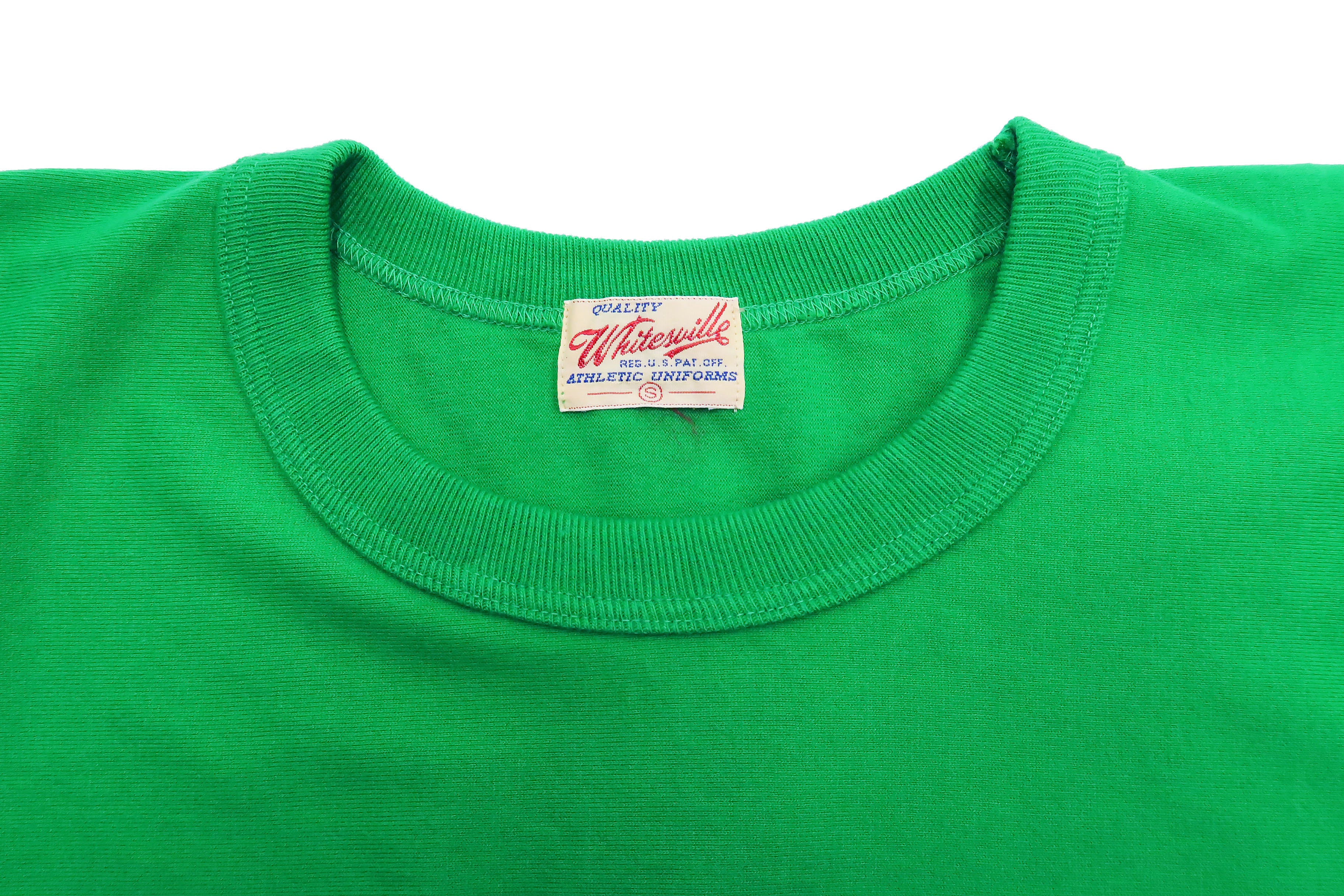 Whitesvill Plain T-shirt with Rib Side Panels Men's Heavyweight Short Sleeve Tee WV78930 144 Kelly-Green - Image 8