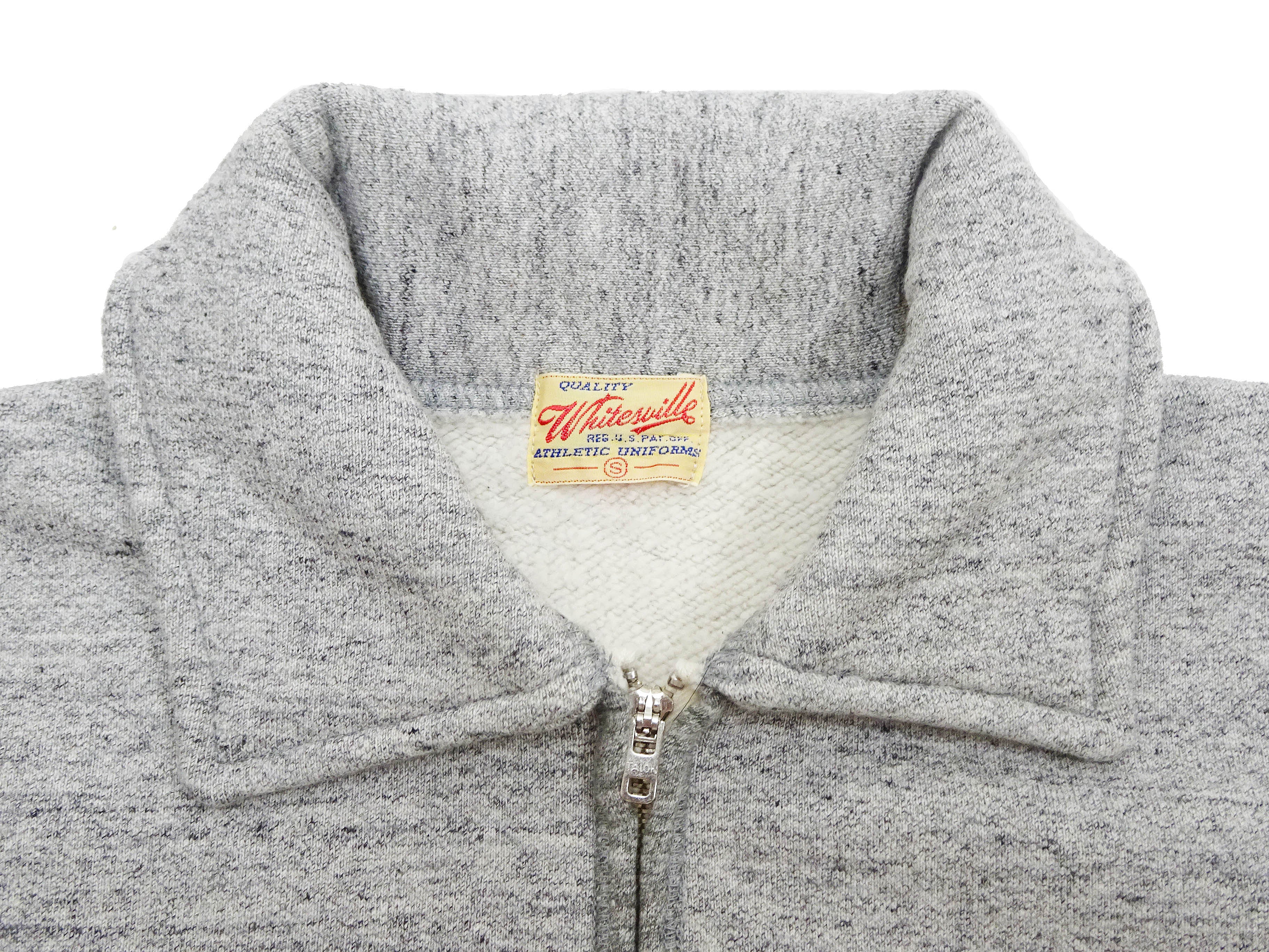 Whitesville Men's Collared Half-Zip Sweatshirt - Heavyweight Loopwheel Fleece, Made in Japan, Vintage-Inspired Athletic Wear (Toyo Enterprises WV69641 113 Heather Gray) - Image 8
