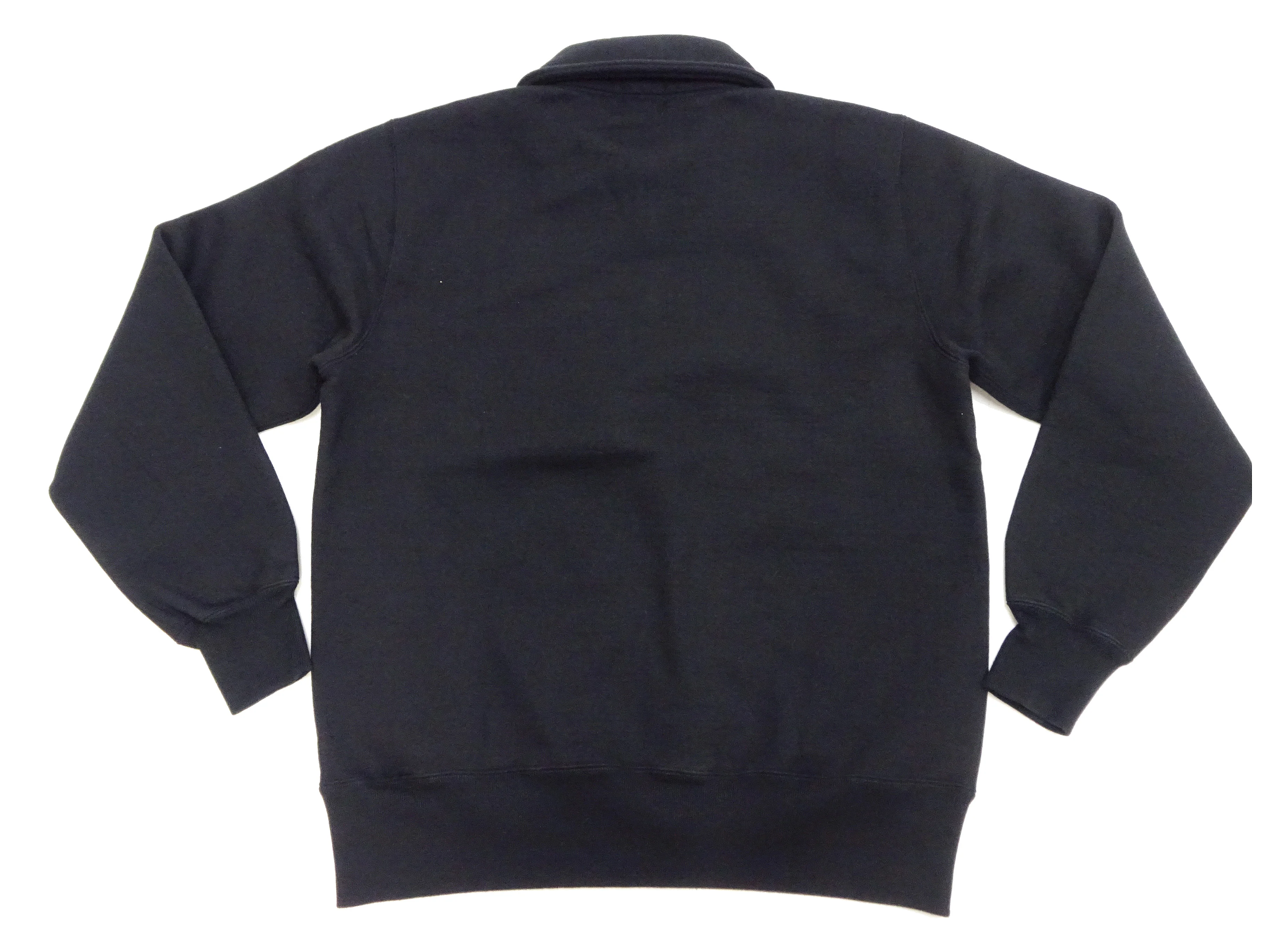 Whitesville Men's Collared Half-Zip Sweatshirt - Heavyweight Loopwheel Fleece, Made in Japan, Vintage-Inspired Athletic Wear (Toyo Enterprises WV69641 119 Black) - Image 11