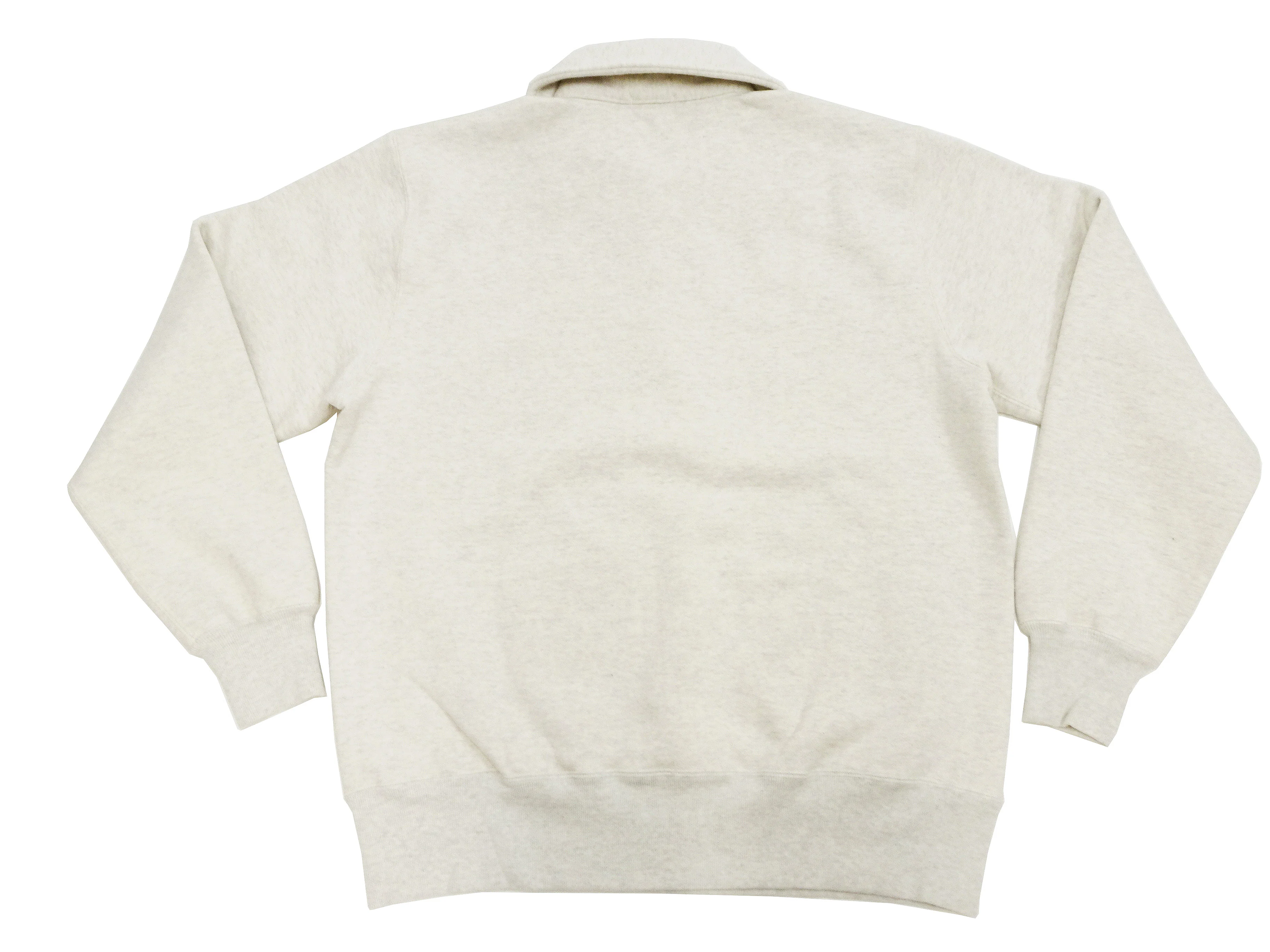 Whitesville Men's Collared Half-Zip Sweatshirt - Heavyweight Loopwheel Fleece, Made in Japan, Vintage-Inspired Athletic Wear (Toyo Enterprises WV69641 131 Oatmeal) - Image 11