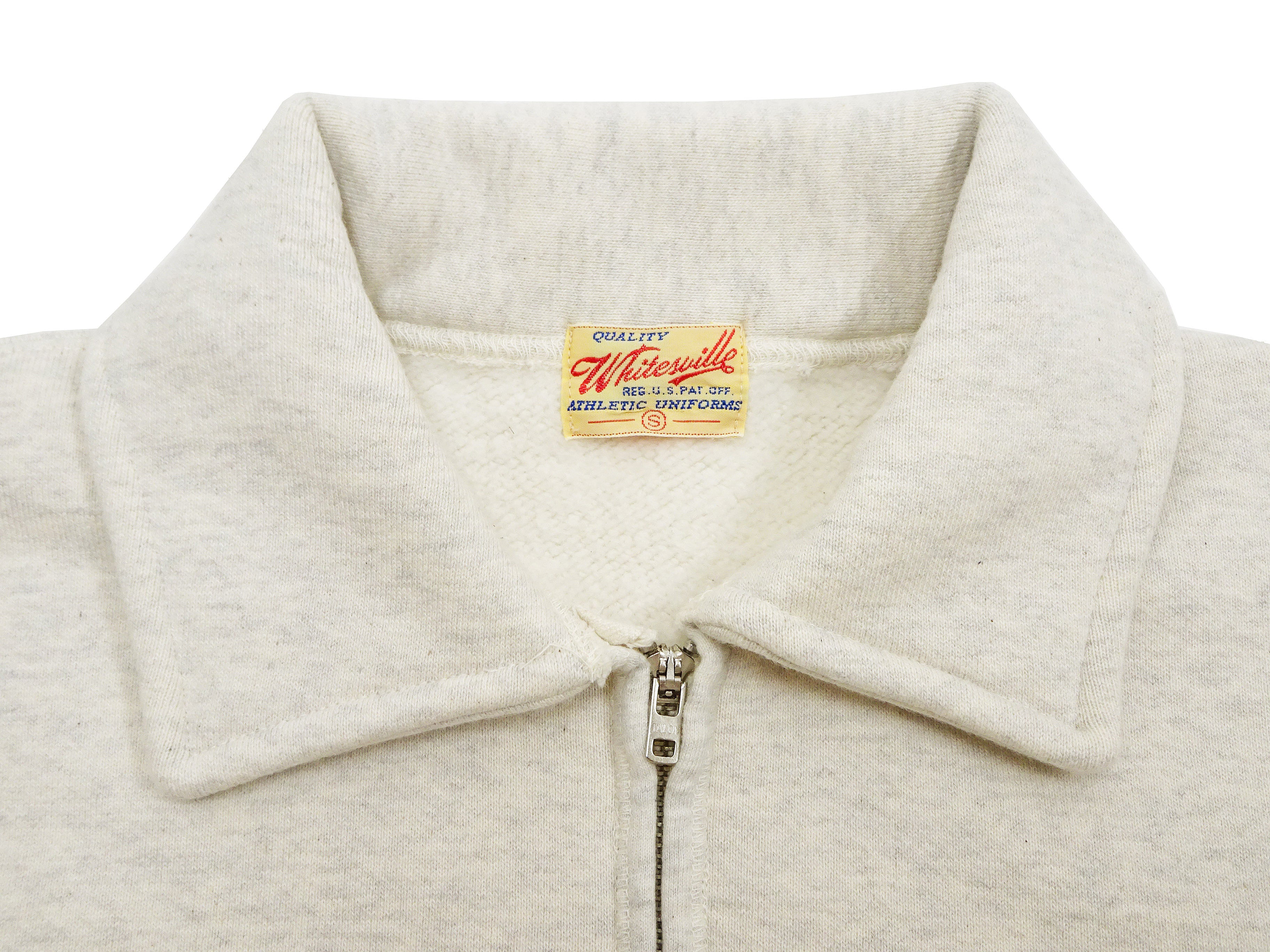 Whitesville Men's Collared Half-Zip Sweatshirt - Heavyweight Loopwheel Fleece, Made in Japan, Vintage-Inspired Athletic Wear (Toyo Enterprises WV69641 131 Oatmeal) - Image 8