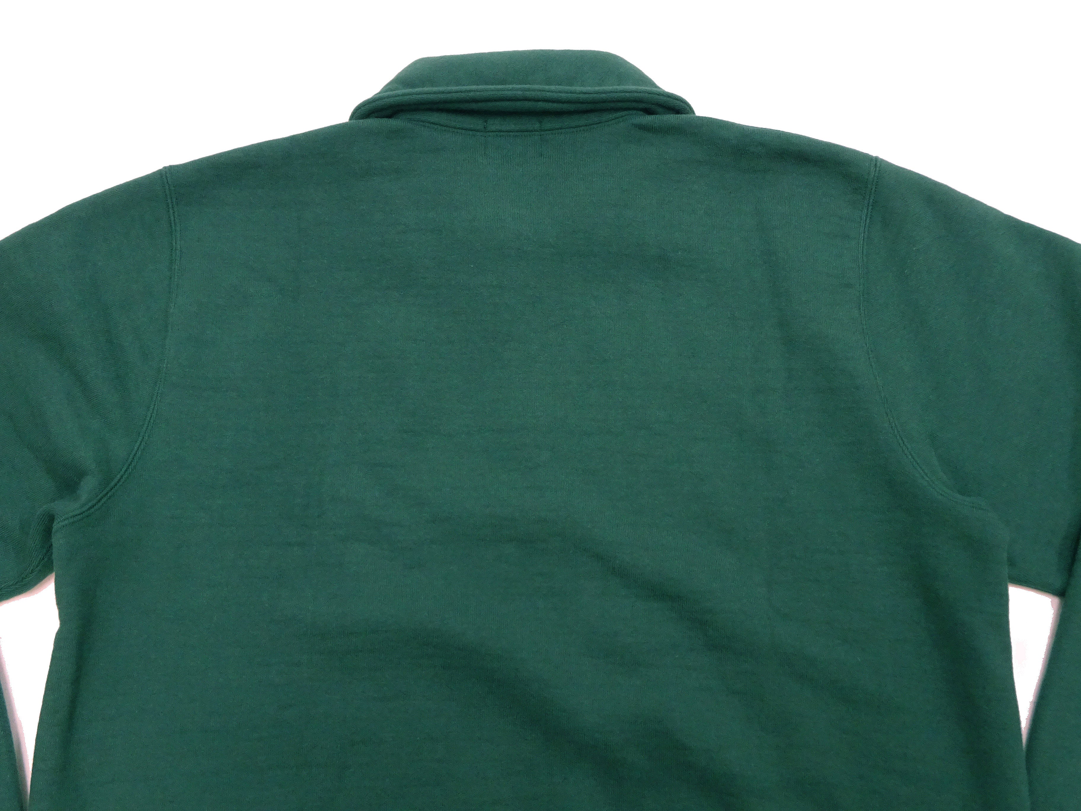 Whitesville Men's Collared Half-Zip Sweatshirt - Heavyweight Loopwheel Fleece, Made in Japan, Vintage-Inspired Athletic Wear (Toyo Enterprises WV69641 145 Green) - Image 12