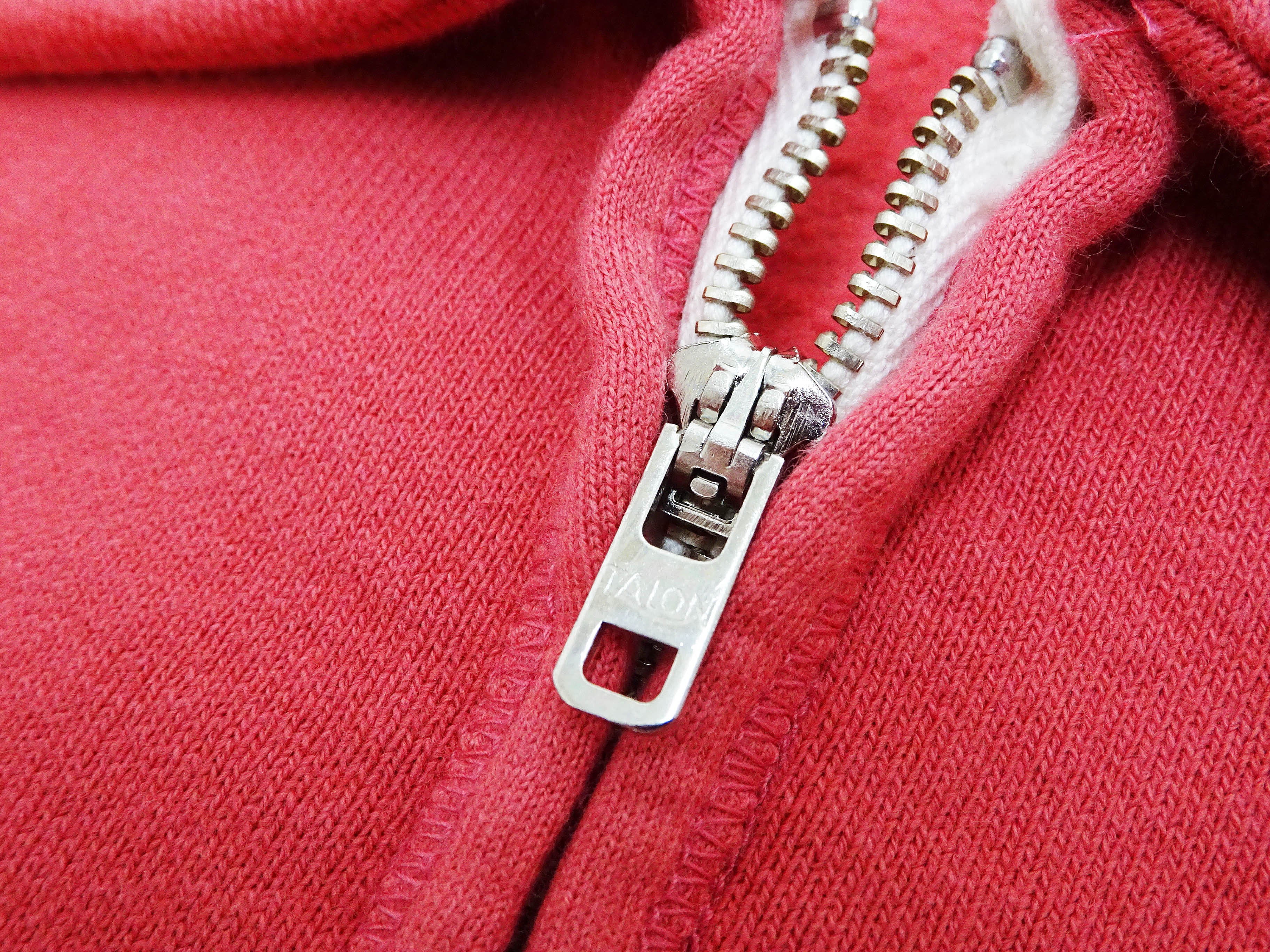 Whitesville Men's Collared Half-Zip Sweatshirt - Heavyweight Loopwheel Fleece, Made in Japan, Vintage-Inspired Athletic Wear (Toyo Enterprises WV69641 165 Red) - Image 9
