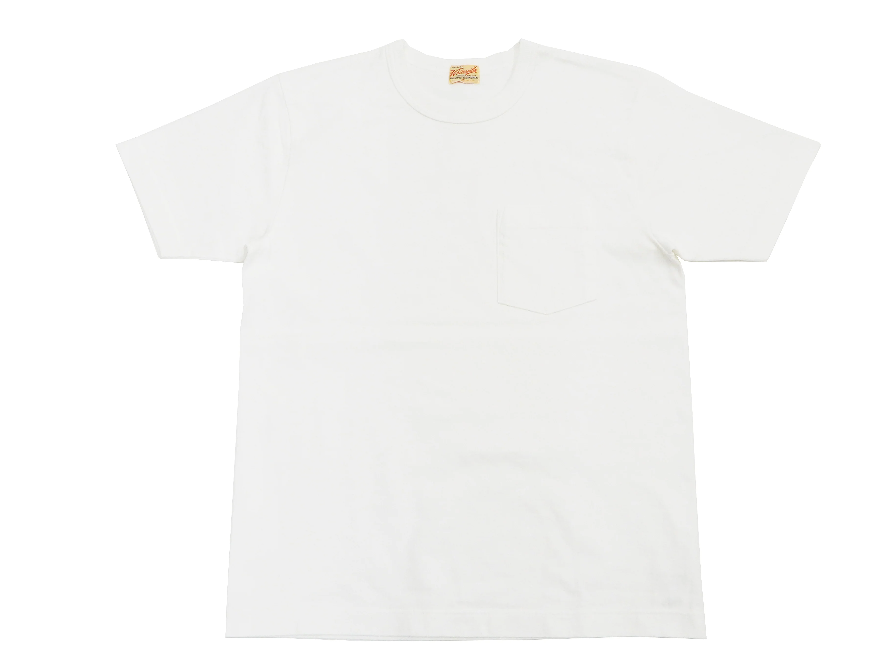 Whitesville Men's Plain Pocket T-Shirt - Short Sleeve Crewneck Loopwheel Tee (One-Wash) WV78932 by Toyo Enterprises 105 Off-White - Image 6