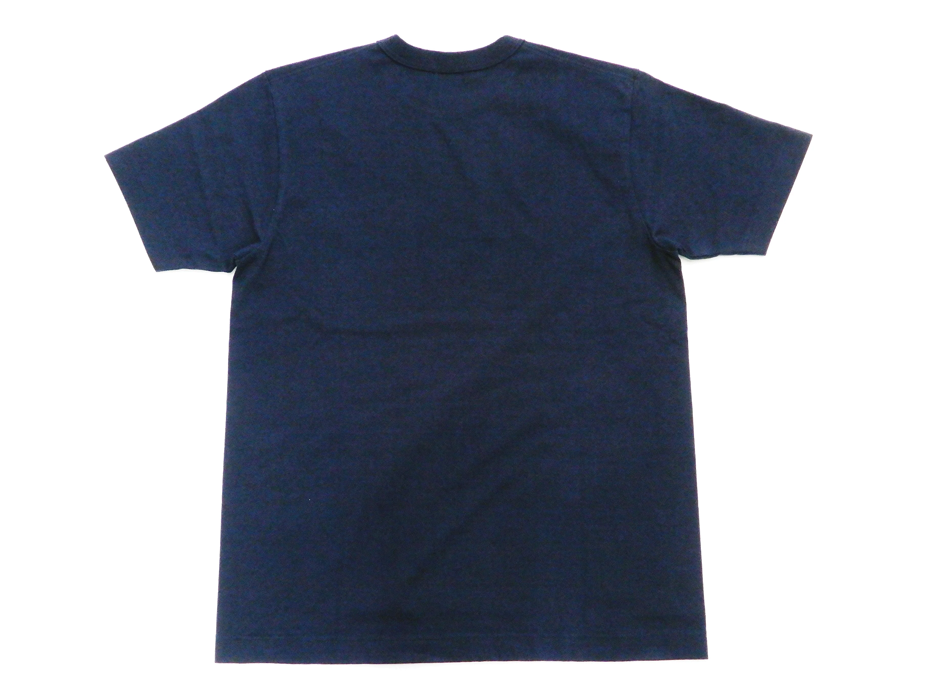 Whitesville Men's Plain Pocket T-Shirt - Short Sleeve Crewneck Loopwheel Tee (One-Wash) WV78932 by Toyo Enterprises 128 Navy-Blue - Image 10