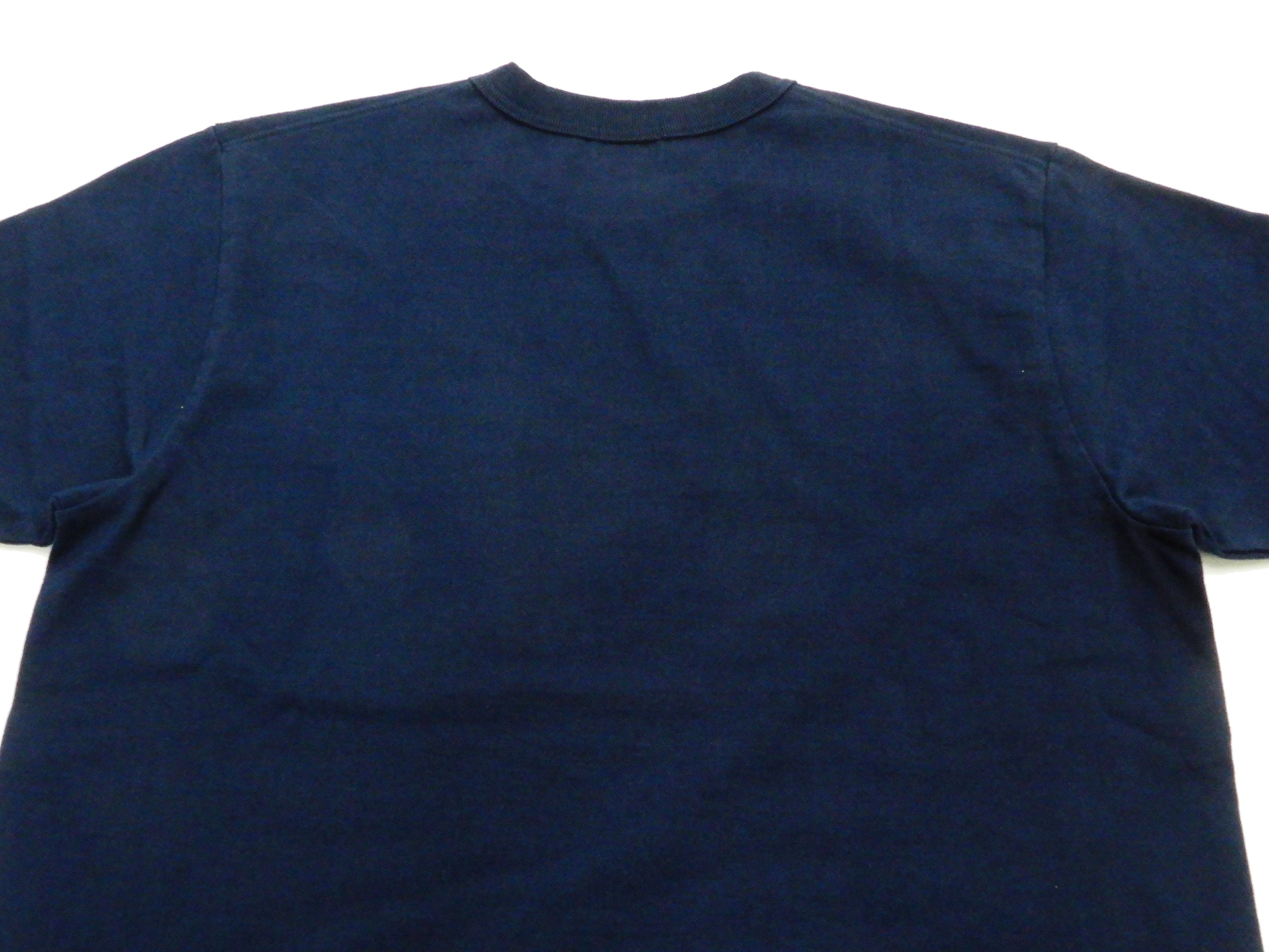 Whitesville Men's Plain Pocket T-Shirt - Short Sleeve Crewneck Loopwheel Tee (One-Wash) WV78932 by Toyo Enterprises 128 Navy-Blue - Image 11