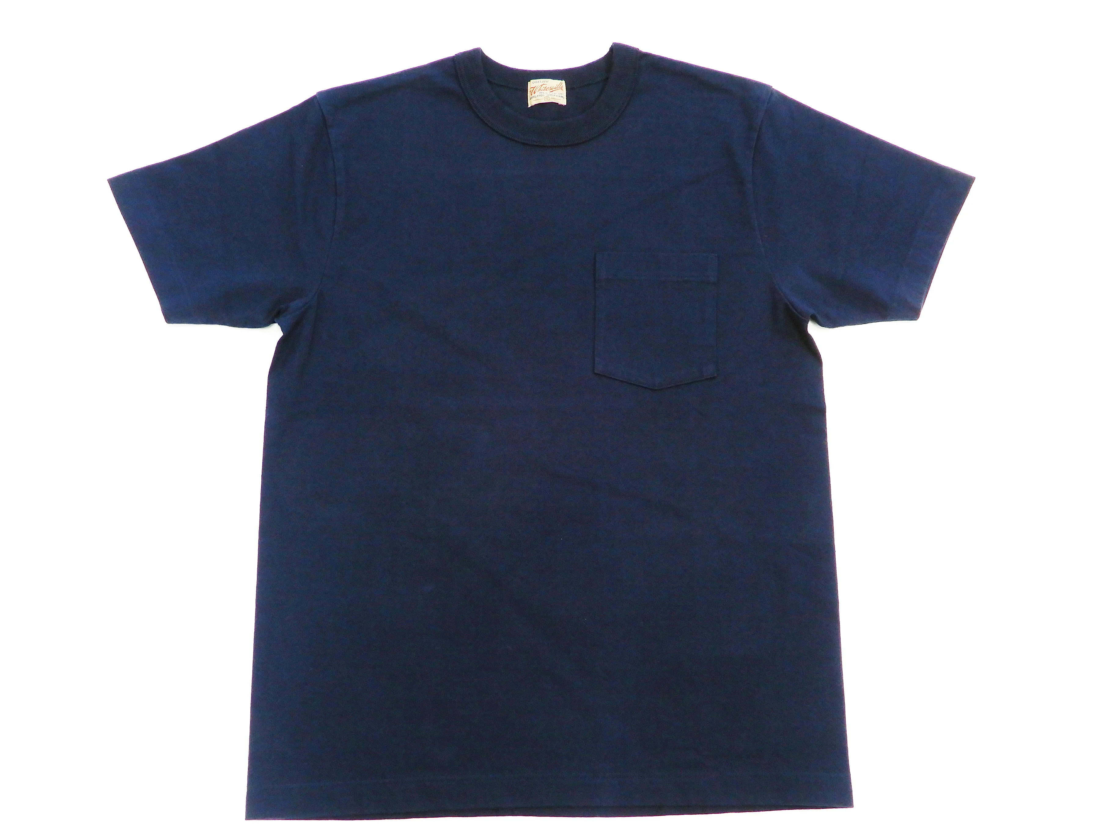Whitesville Men's Plain Pocket T-Shirt - Short Sleeve Crewneck Loopwheel Tee (One-Wash) WV78932 by Toyo Enterprises 128 Navy-Blue - Image 6