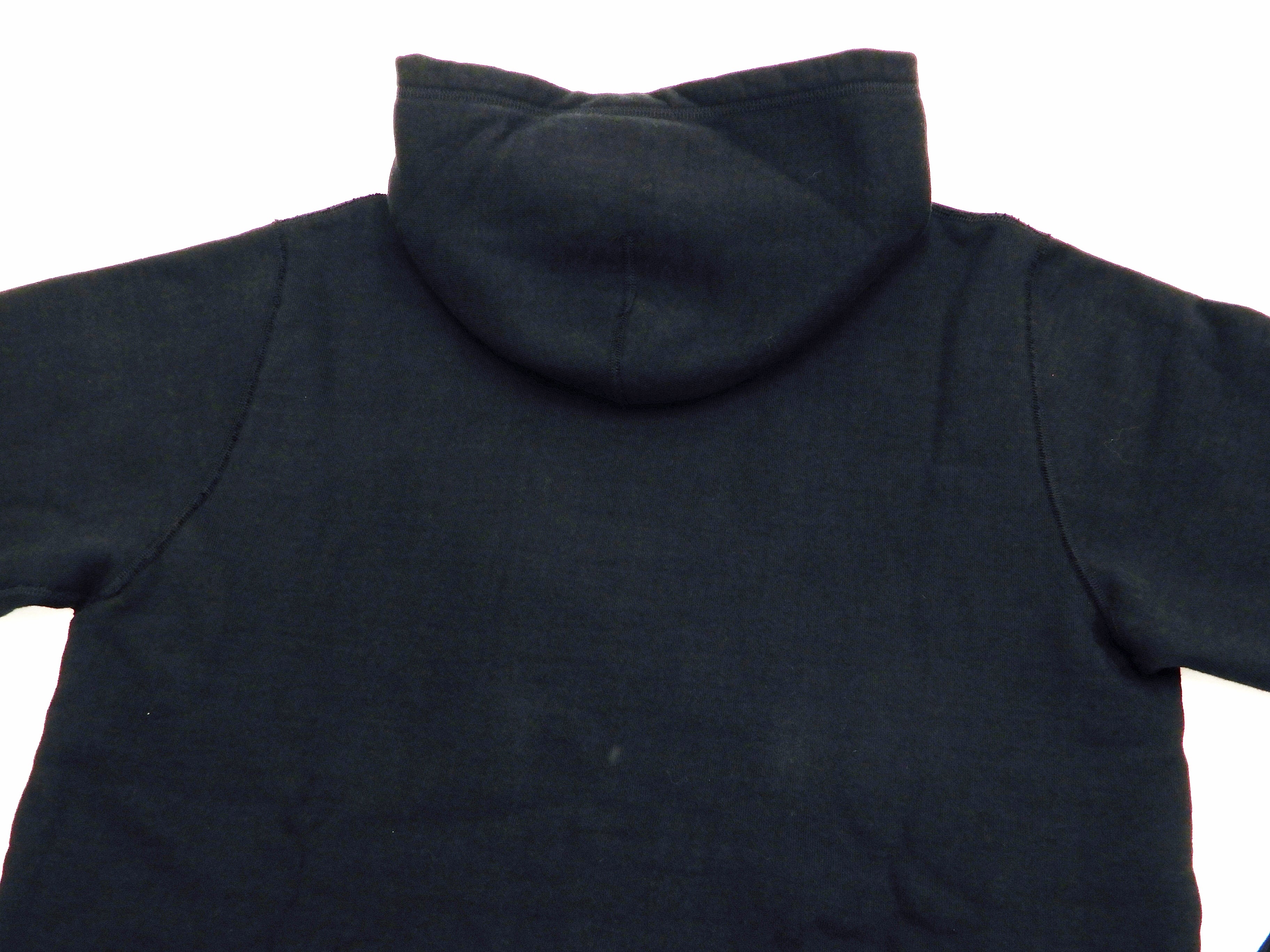 Whitesville Plain Pullover Hoodie Men's Solid Color Hooded Sweatshirt WV67729 Black - Image 10