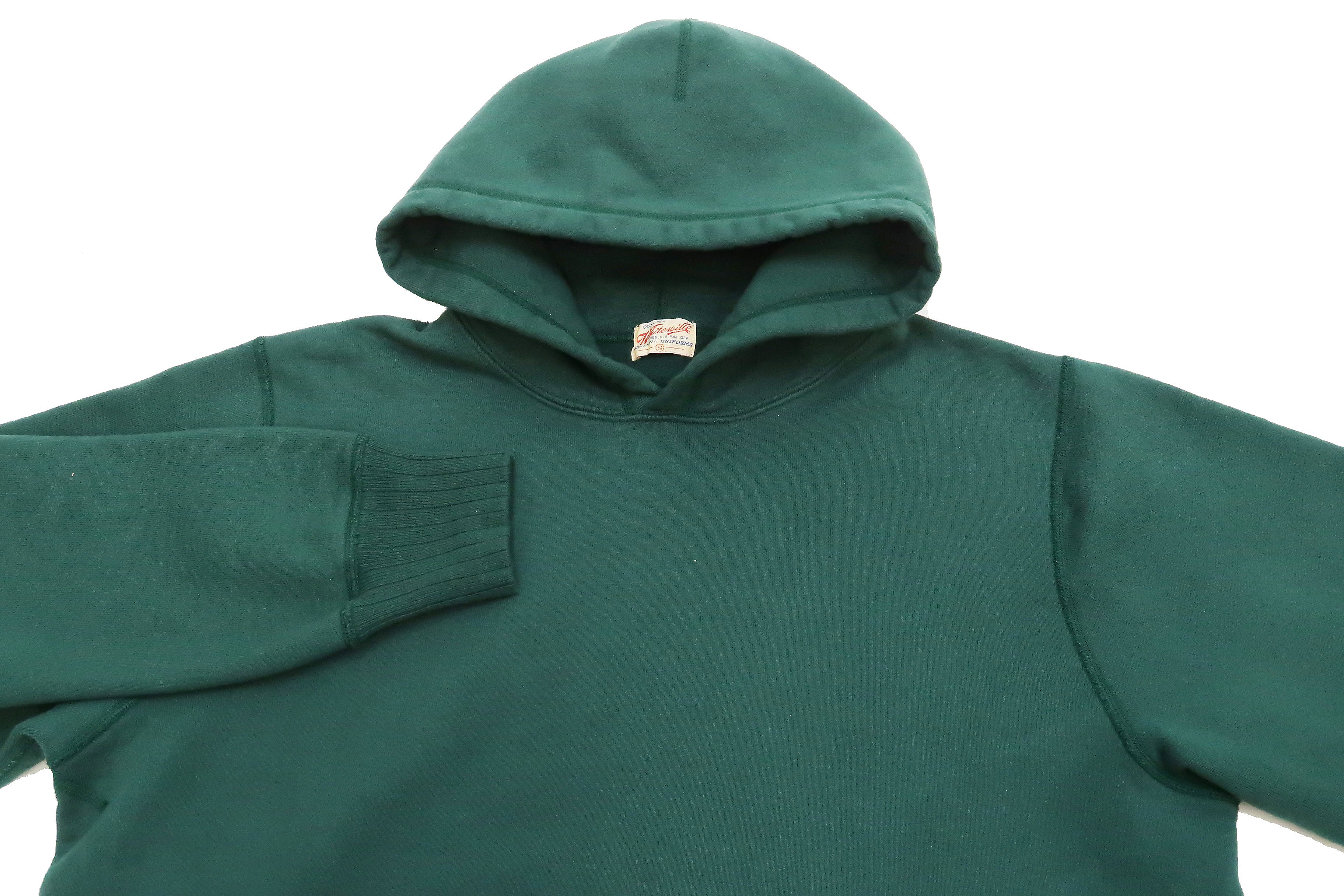 Whitesville Plain Pullover Hoodie Men's Solid Color Hooded Sweatshirt WV67729 Green - Image 7