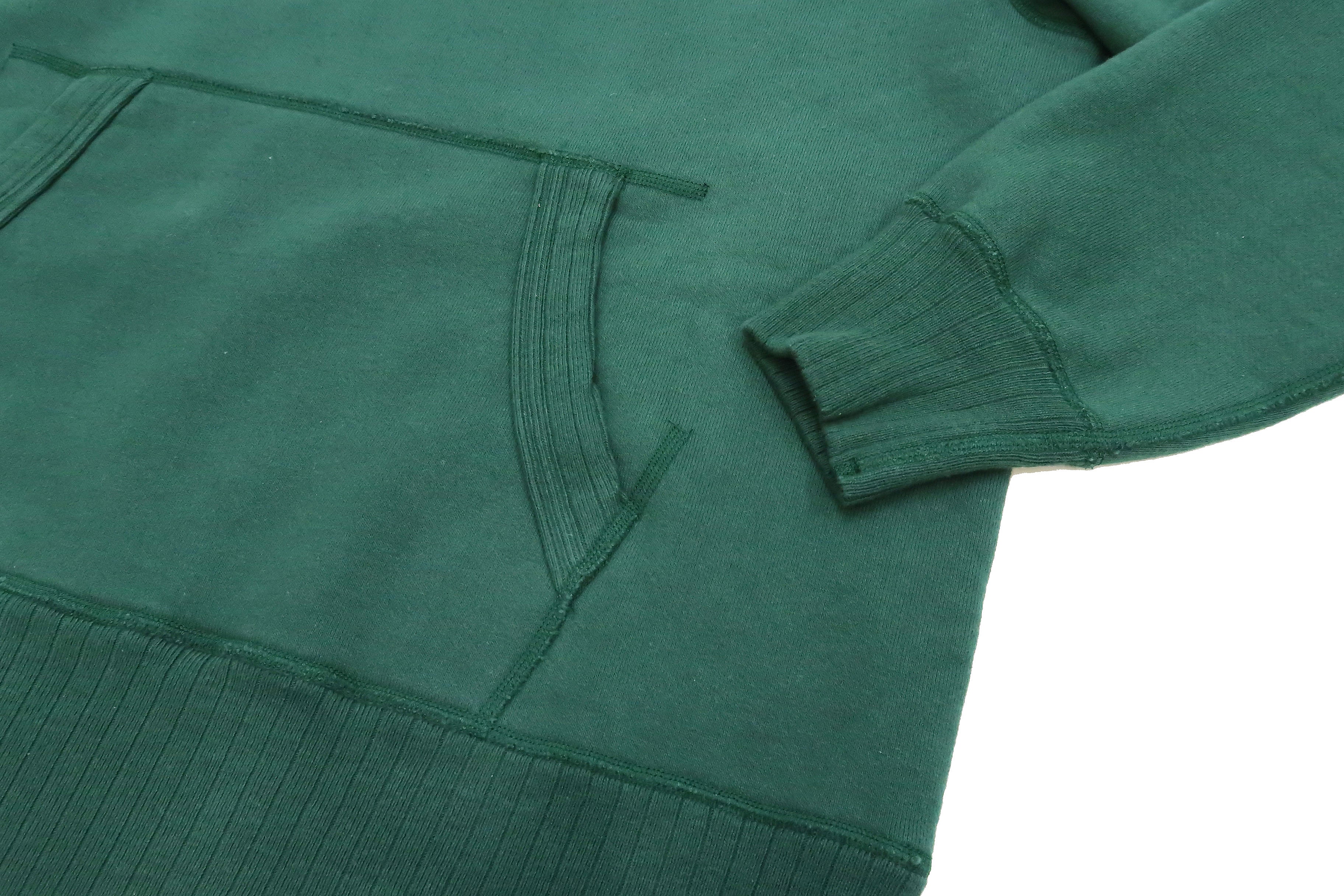Whitesville Plain Pullover Hoodie Men's Solid Color Hooded Sweatshirt WV67729 Green - Image 9