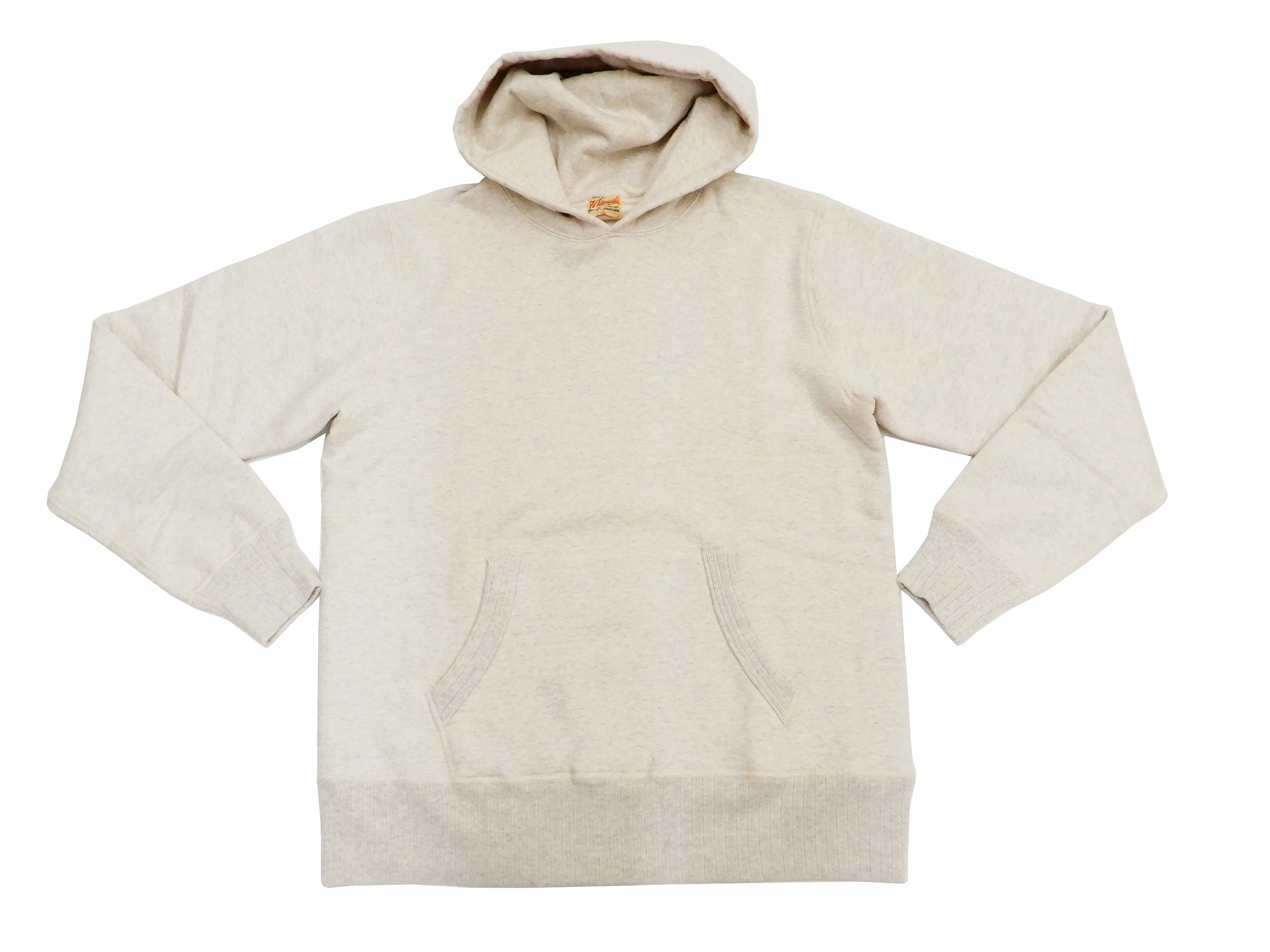 Whitesville Plain Pullover Hoodie Men's Solid Color Hooded Sweatshirt WV67729 Oatmeal - Image 5