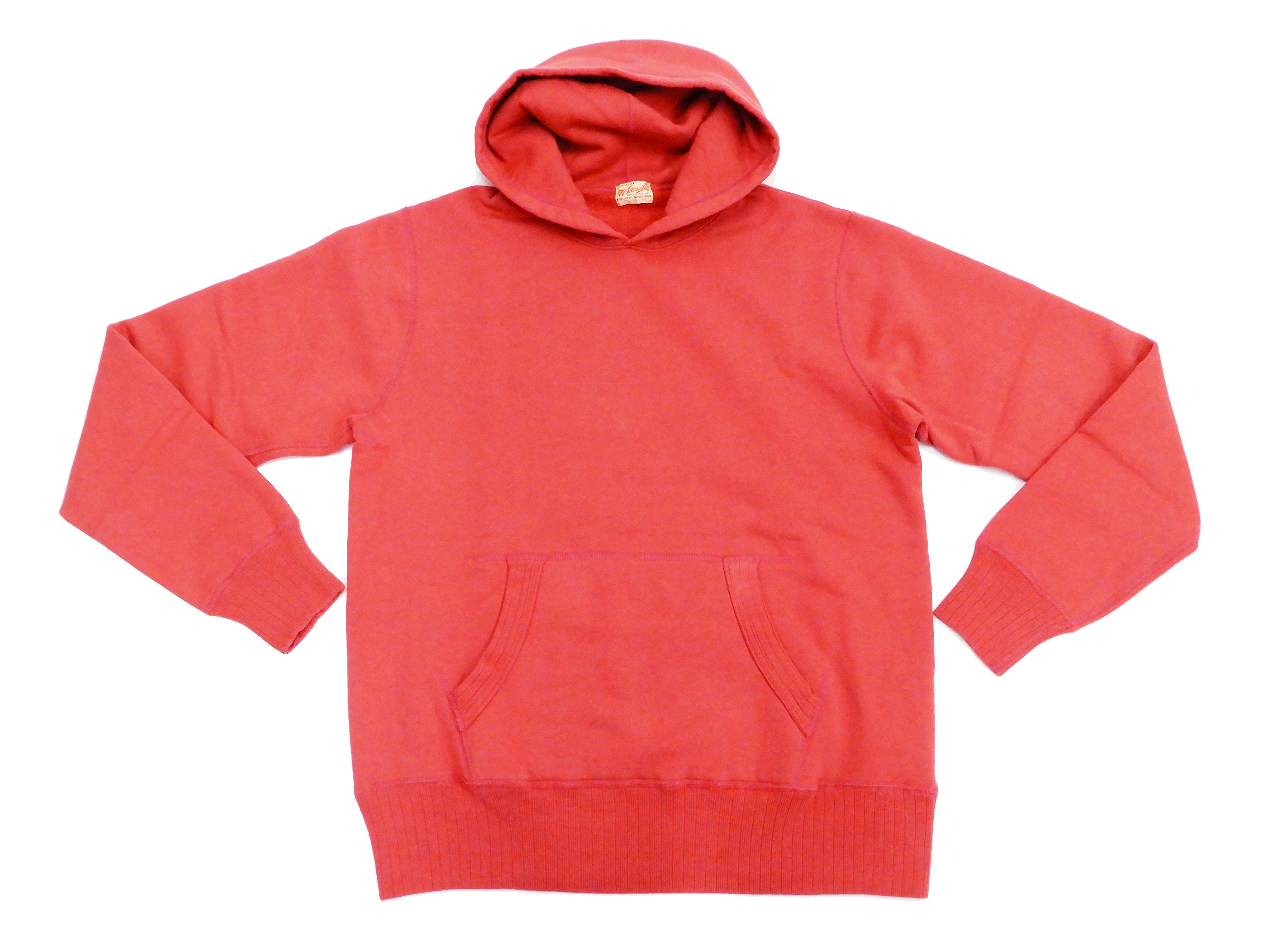Whitesville Plain Pullover Hoodie Men's Solid Color Hooded Sweatshirt WV67729 Red - Image 5