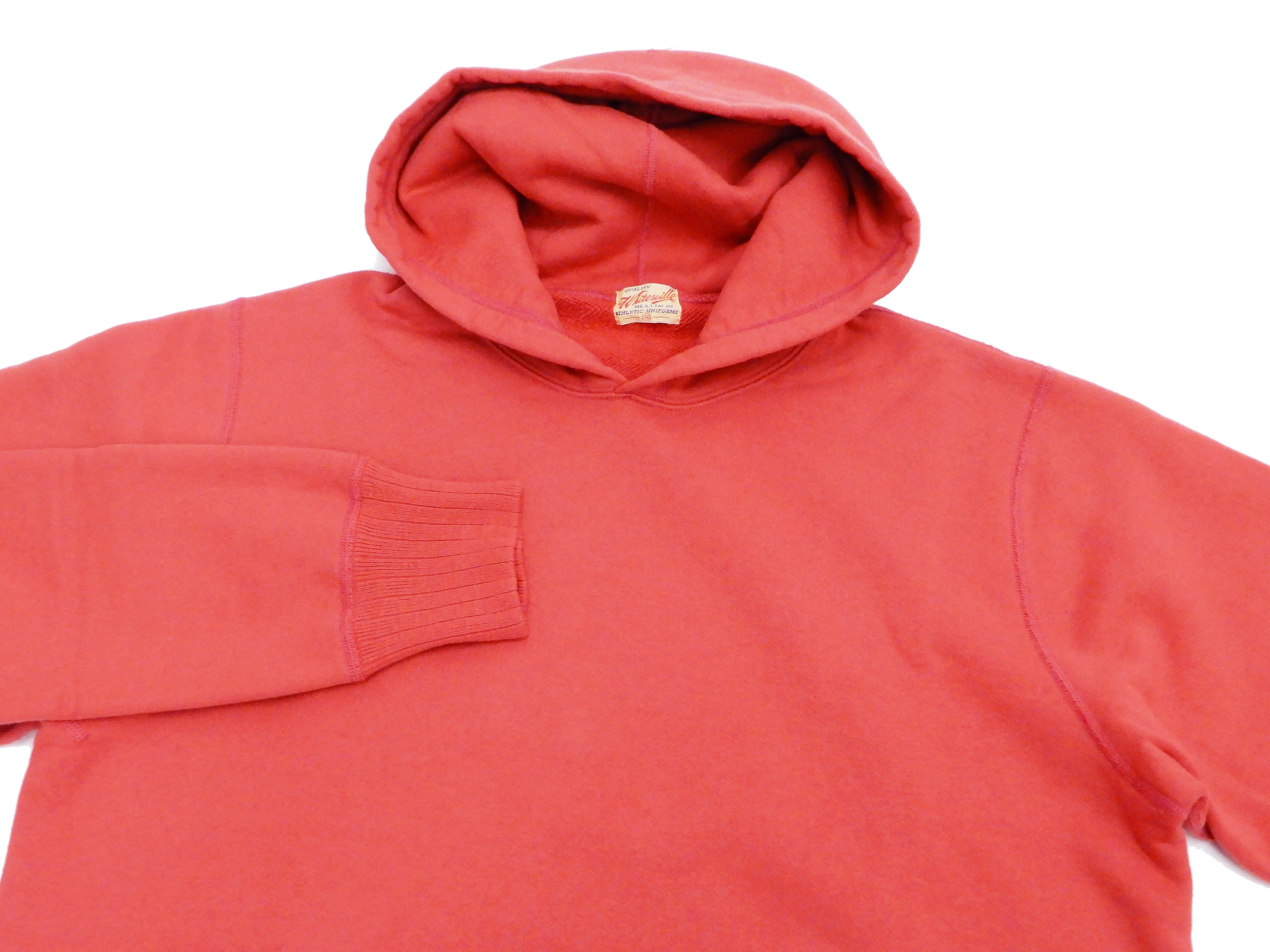 Whitesville Plain Pullover Hoodie Men's Solid Color Hooded Sweatshirt WV67729 Red - Image 6
