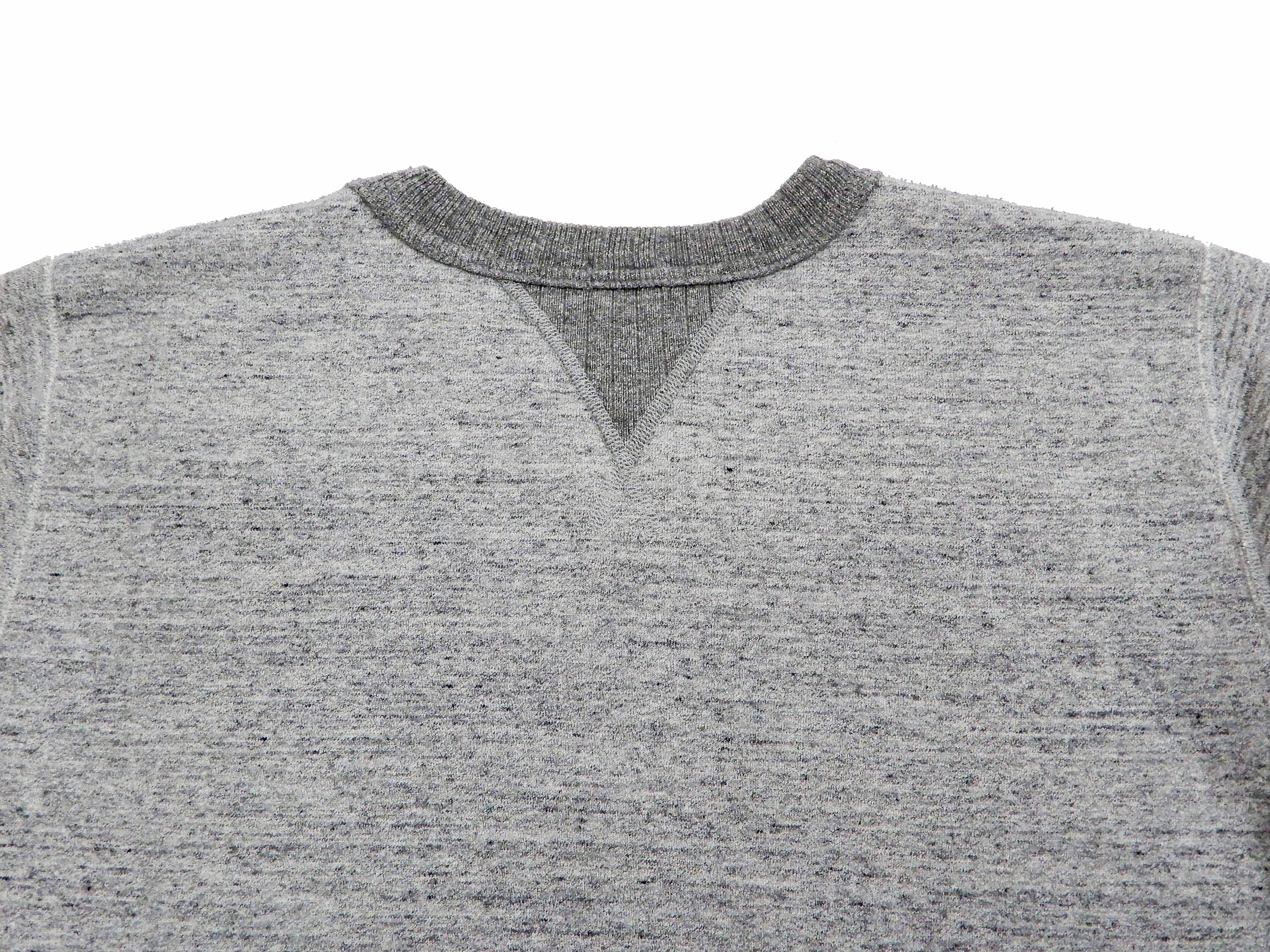Whitesville Plain Sweatshirt Men's Loop-wheeled V-Insert Vintage Style WV67728 Heather-Gray - Image 10