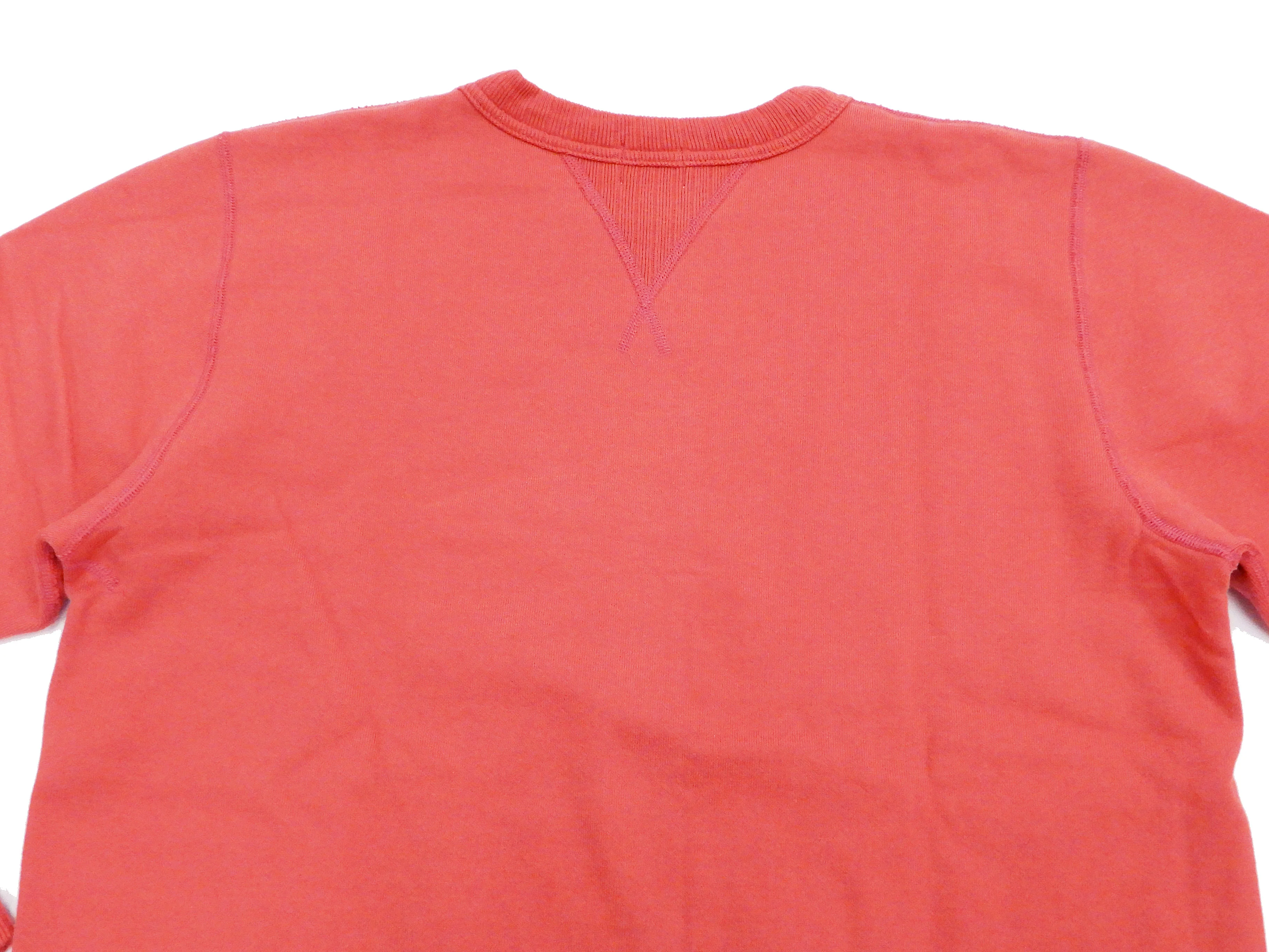 Whitesville Plain Sweatshirt Men's Loop-wheeled V-Insert Vintage Style WV67728 Red - Image 11