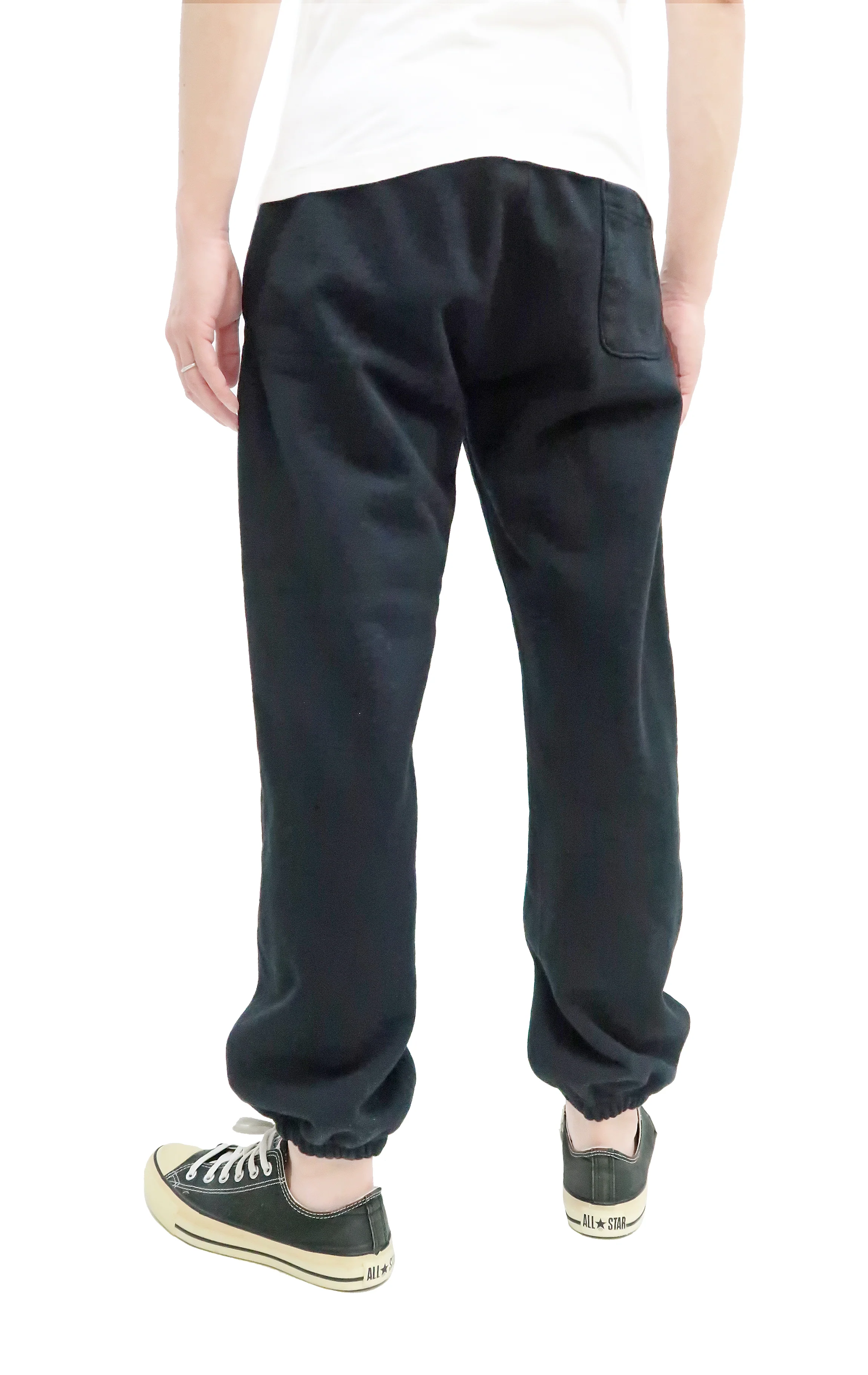 Whitesville Sweatpants Men's Drawstring Waist Sweatpants with Elastic Cuff WV49036 119 Black - Image 3