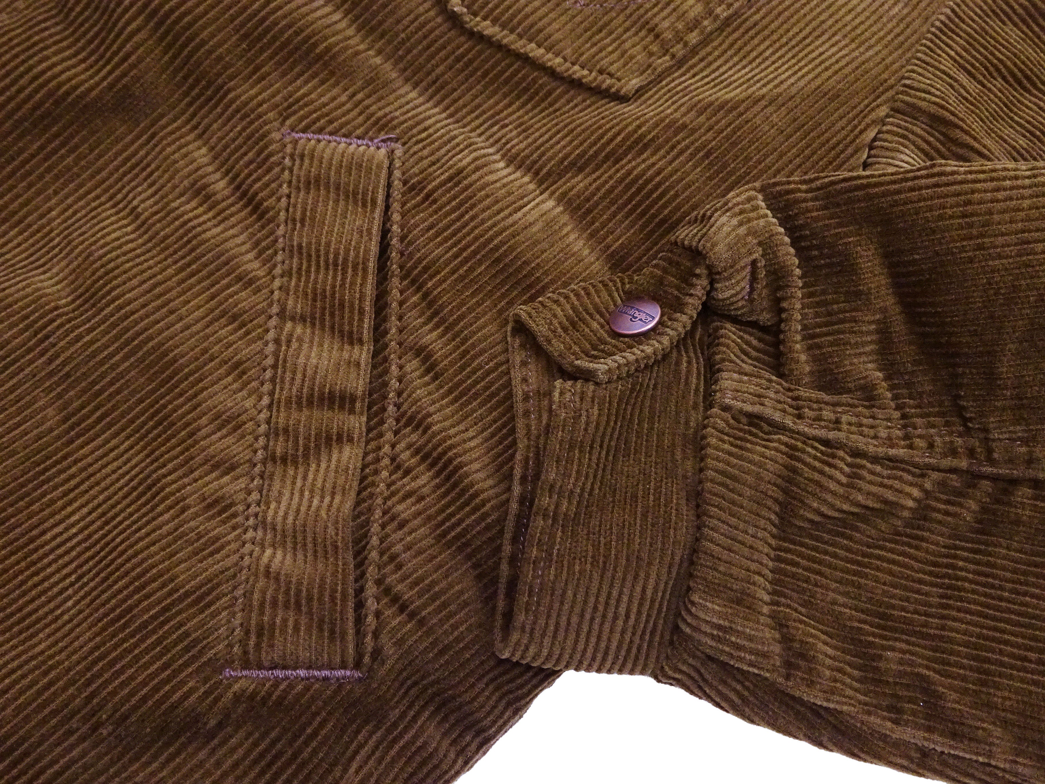 Wrangler Men's Sherpa-Lined Corduroy Jacket - Classic Ranch Coat Style, Mid-Length (WM1823-412, Brwon) - Image 11
