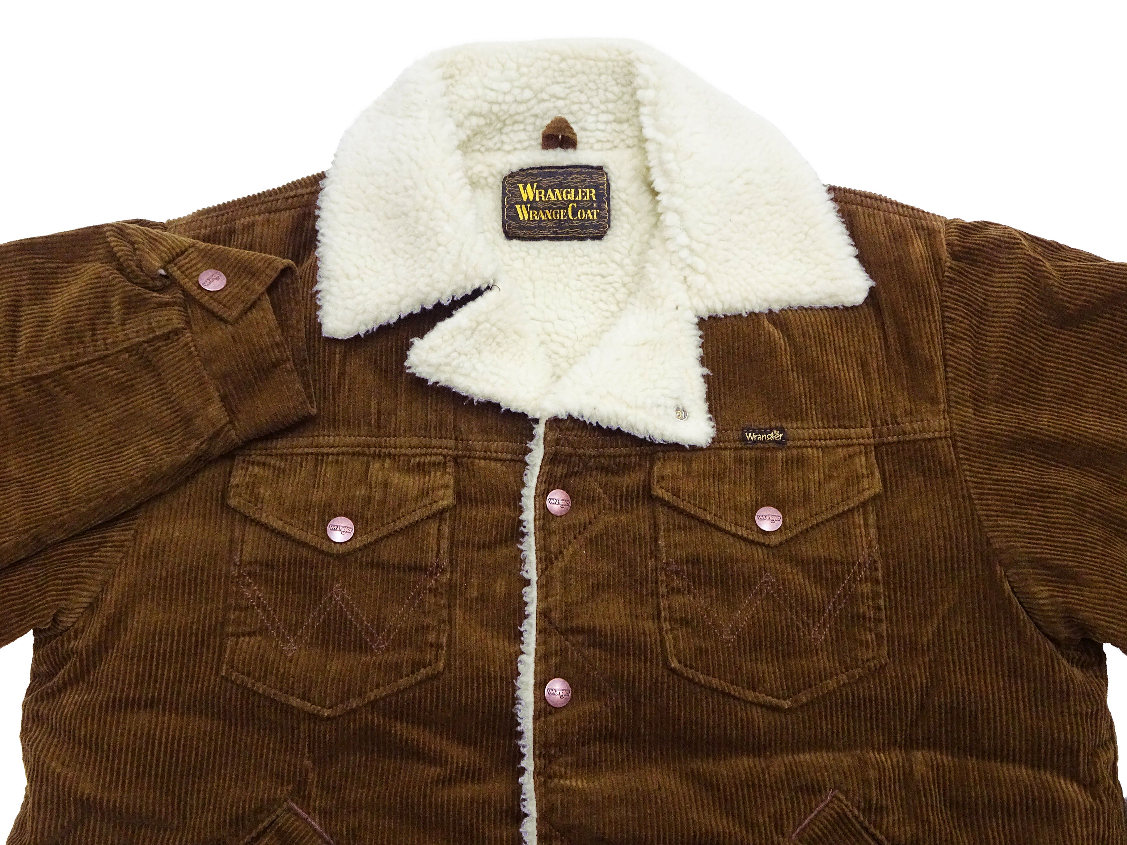 Wrangler Men's Sherpa-Lined Corduroy Jacket - Classic Ranch Coat Style, Mid-Length (WM1823-412, Brwon) - Image 8