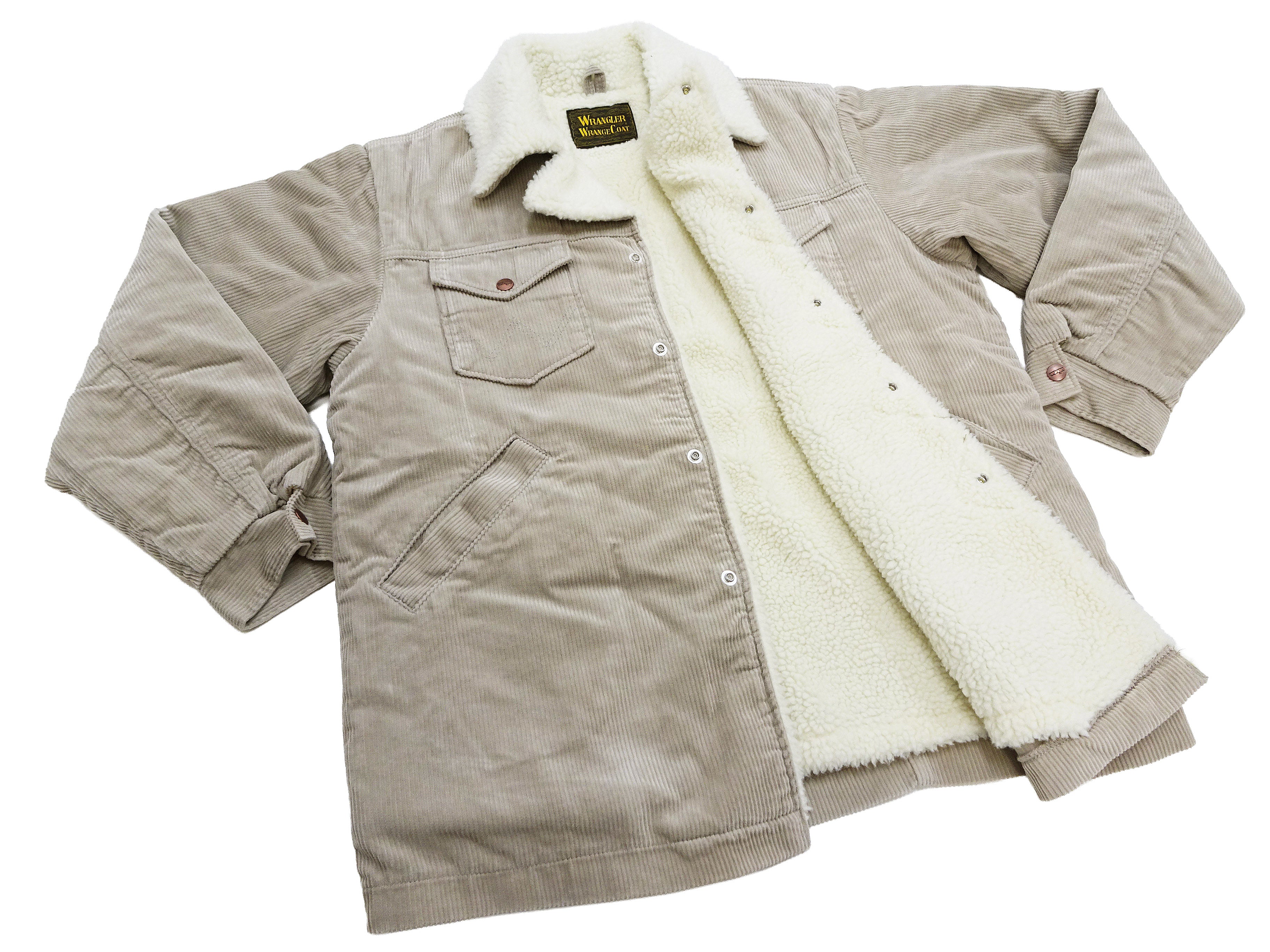 Wrangler Men's Sherpa-Lined Corduroy Jacket - Classic Ranch Coat Style, Mid-Length (WM1823-463, Light Ash Gray) - Image 12