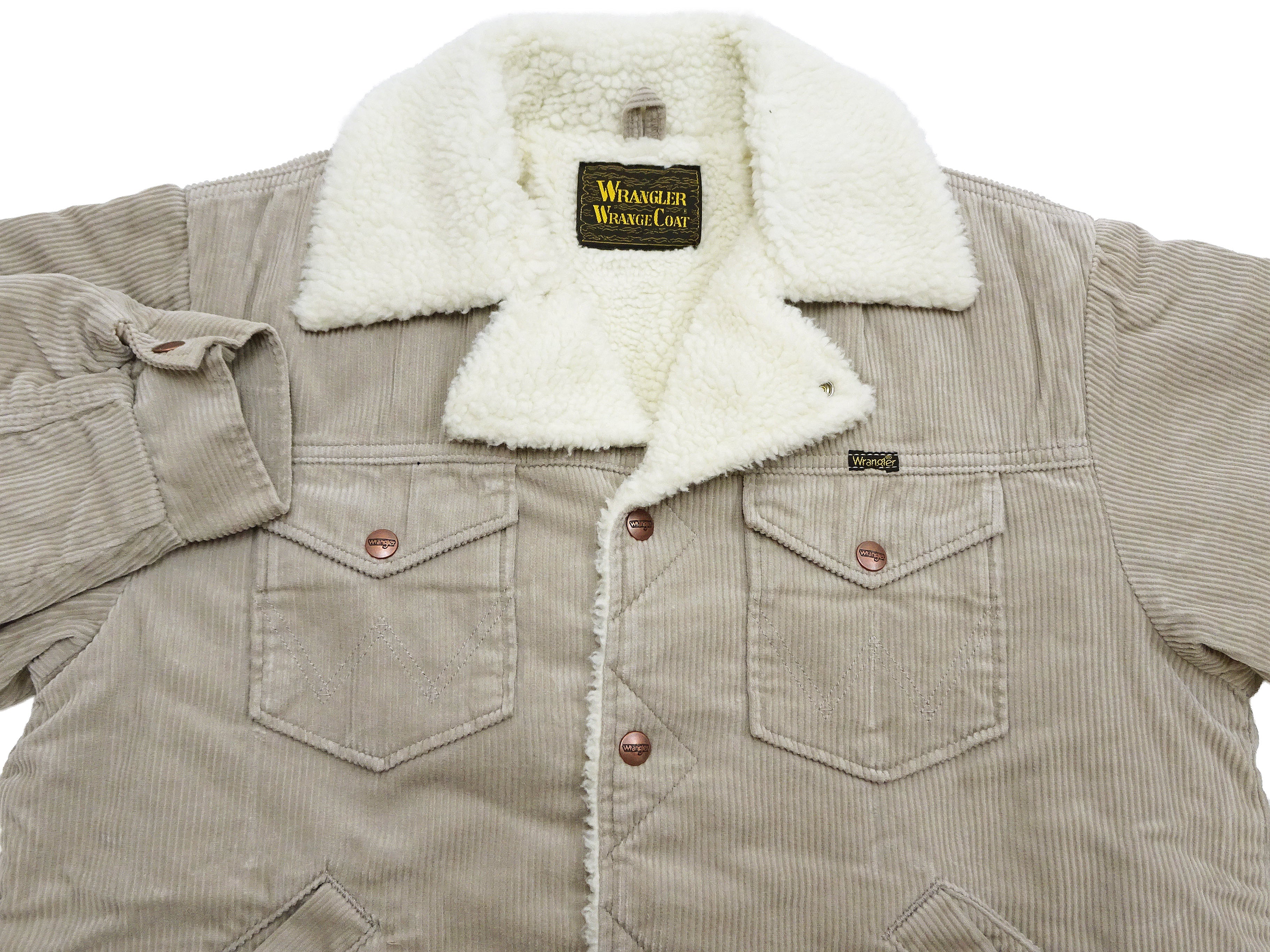 Wrangler Men's Sherpa-Lined Corduroy Jacket - Classic Ranch Coat Style, Mid-Length (WM1823-463, Light Ash Gray) - Image 8