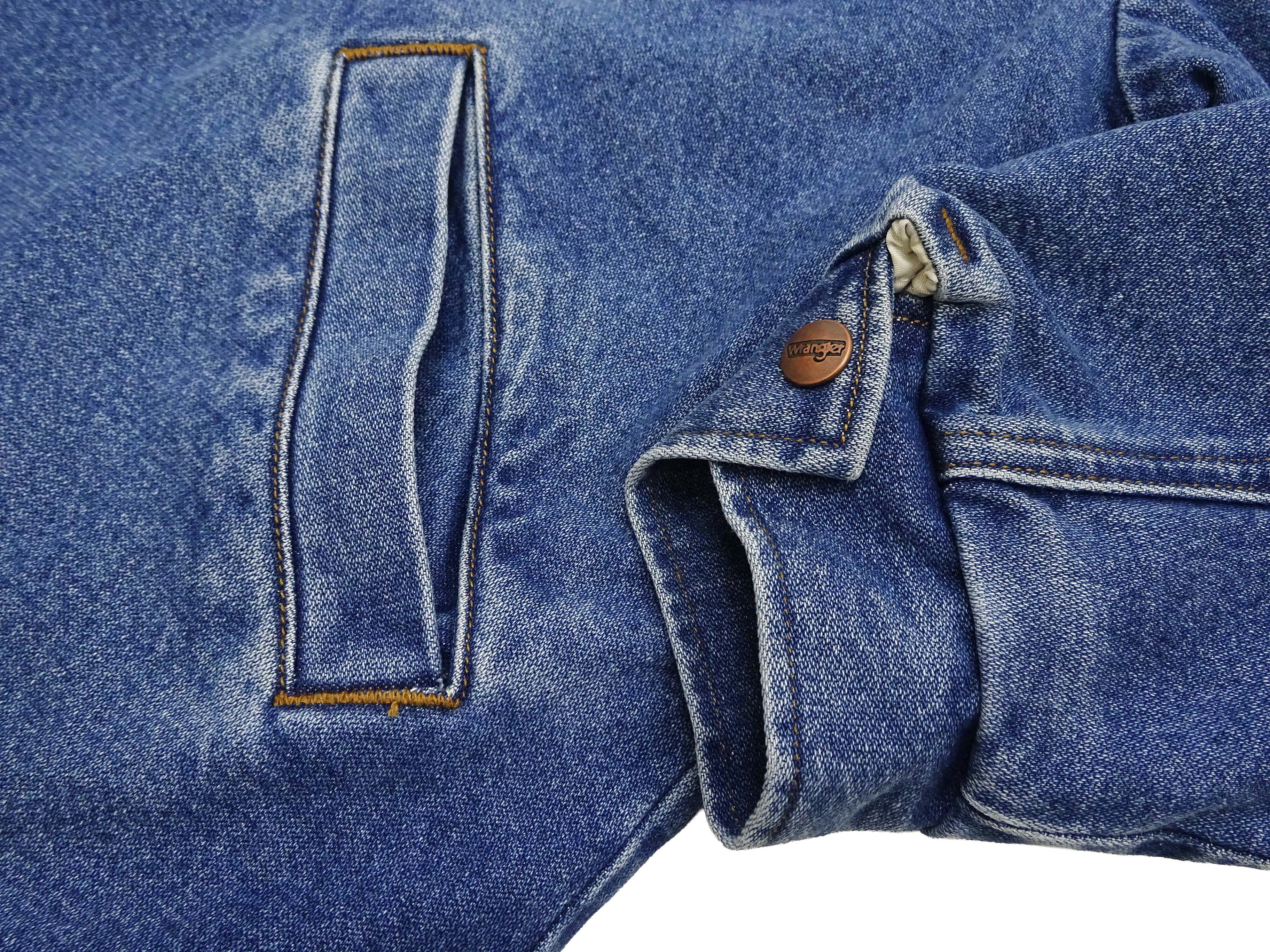 Wrangler Men's Sherpa-Lined Denim Jacket - Classic Ranch Coat Style, Mid-Length (WM1823-346, Pre-Faded Medium Blue) - Image 11