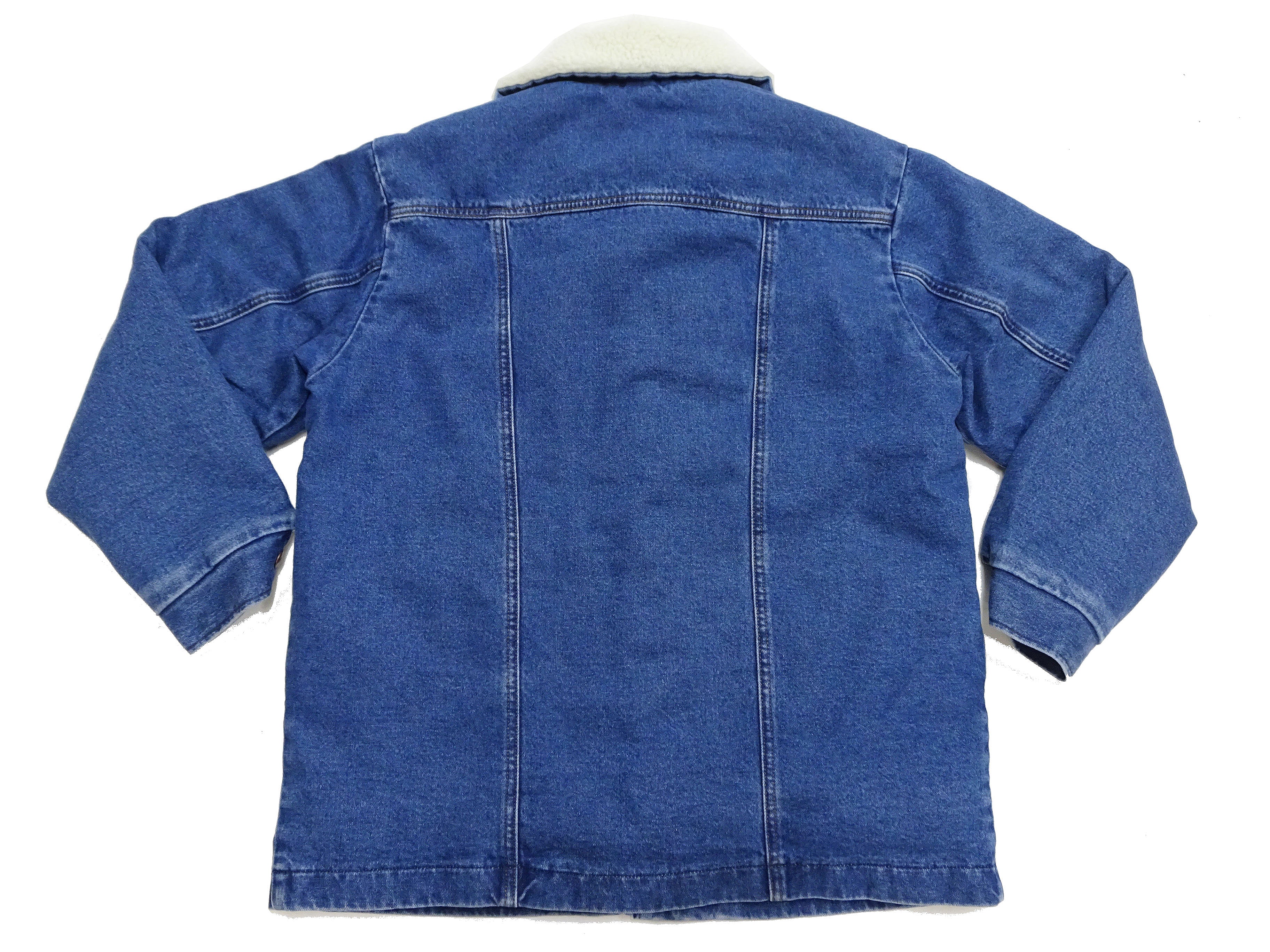 Wrangler Men's Sherpa-Lined Denim Jacket - Classic Ranch Coat Style, Mid-Length (WM1823-346, Pre-Faded Medium Blue) - Image 13