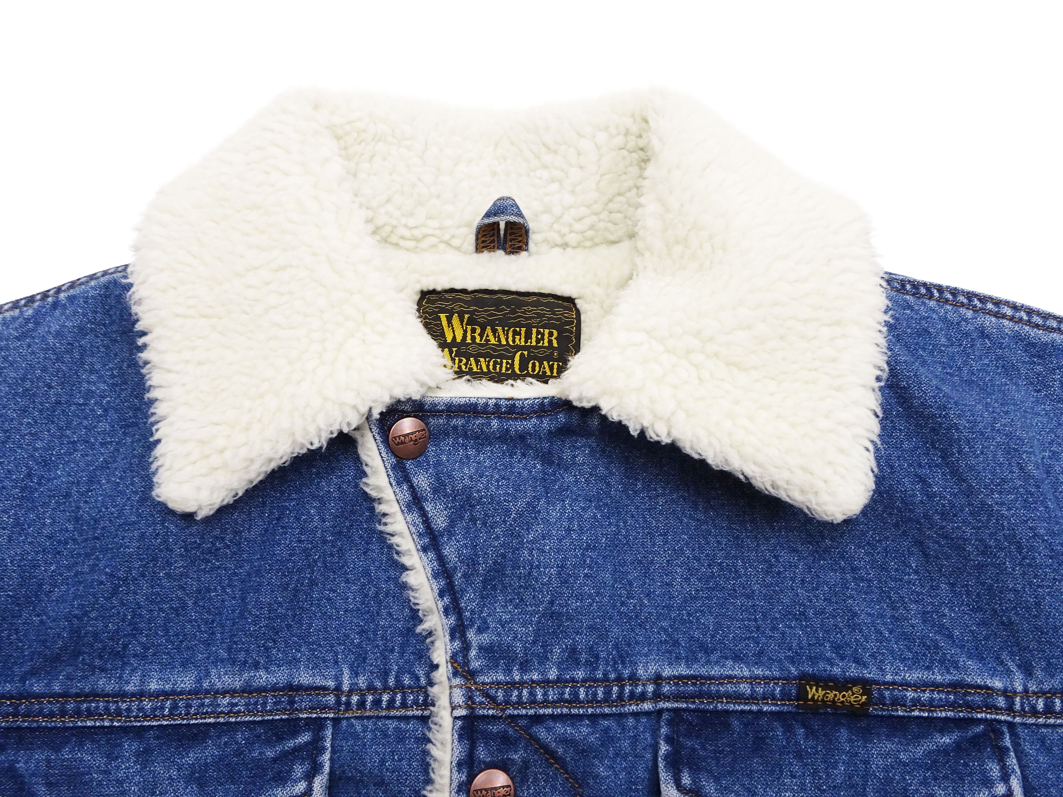 Wrangler Men's Sherpa-Lined Denim Jacket - Classic Ranch Coat Style, Mid-Length (WM1823-346, Pre-Faded Medium Blue) - Image 9