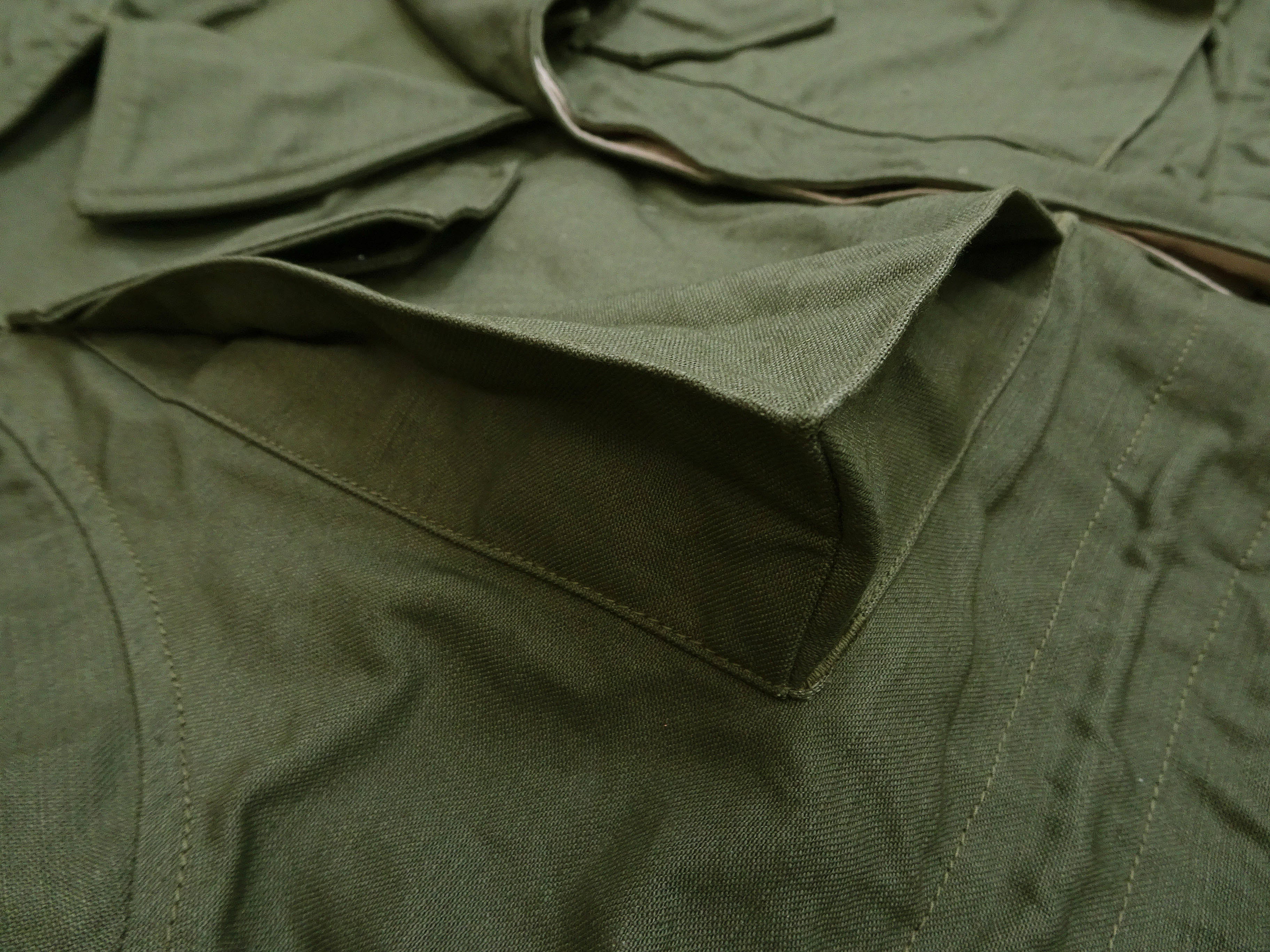 Buzz Rickson Jacket Men's Reproduction of M-1943 Field Jacket US Army M-43 BR15410 Olive - Image 13